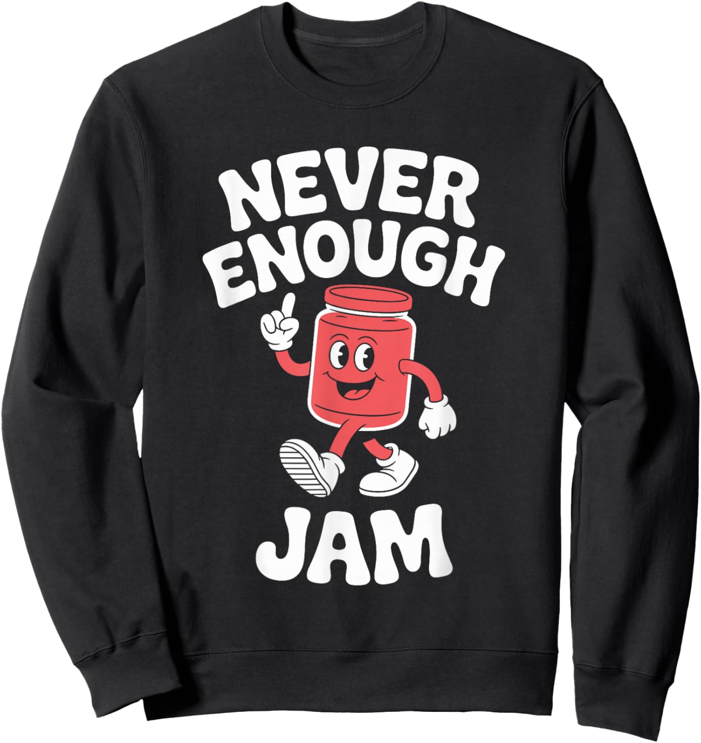 Funny Jam Retro Sweatshirt - Sweatshirt | Black