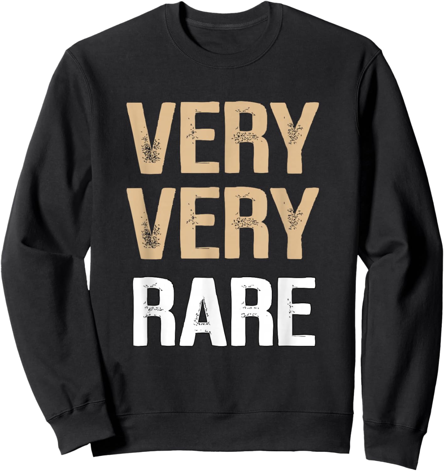 Tan Color Very-x2 Rare Tan Graphic Sweatshirt - Sweatshirt | Black