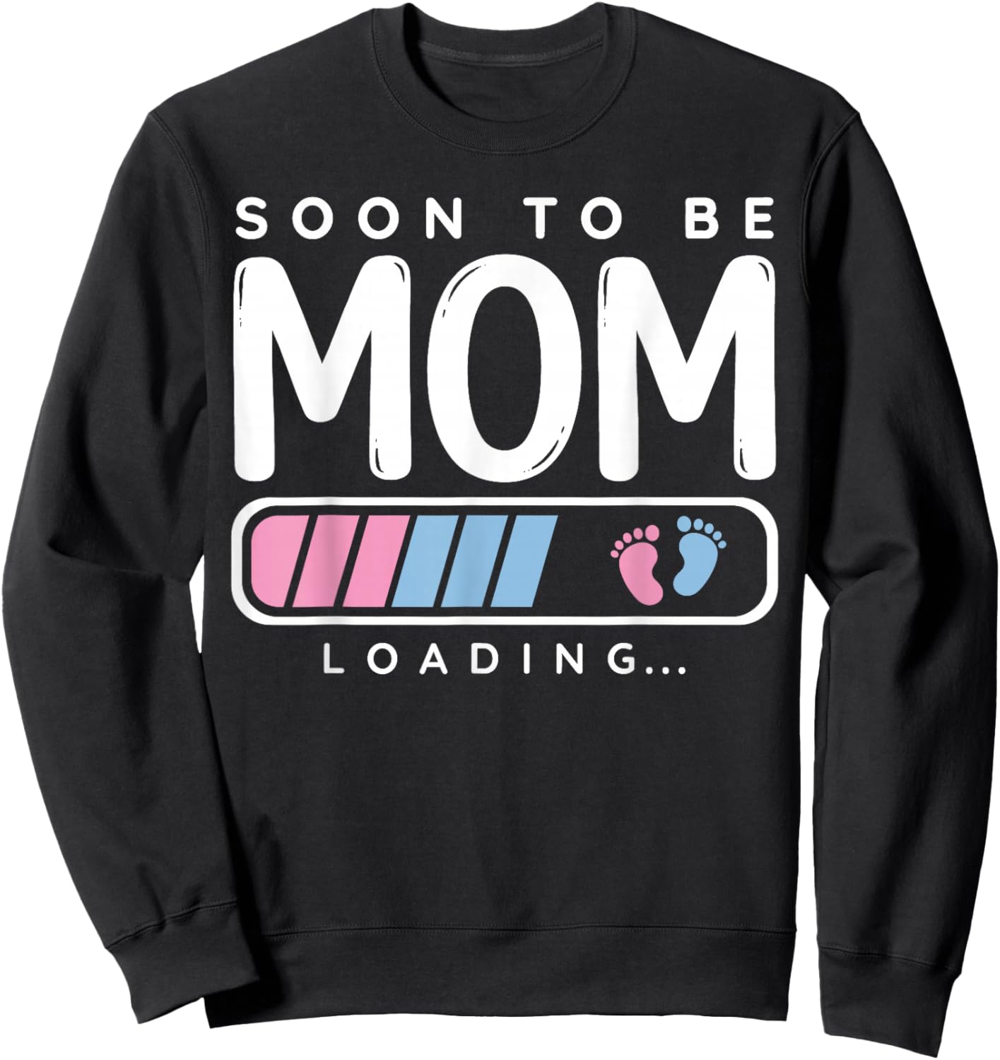 Cute Soon to Be Mom Funny New Mom Pregnancy Announcement Sweatshirt - Sweatshirt | Black