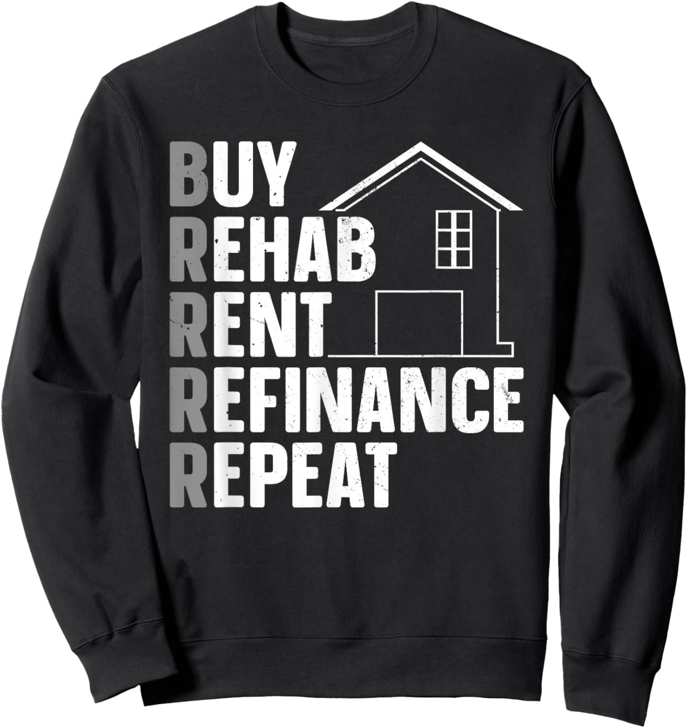Cool Real Estate Investor Art Women Rental Property Sweatshirt - Sweatshirt | Black