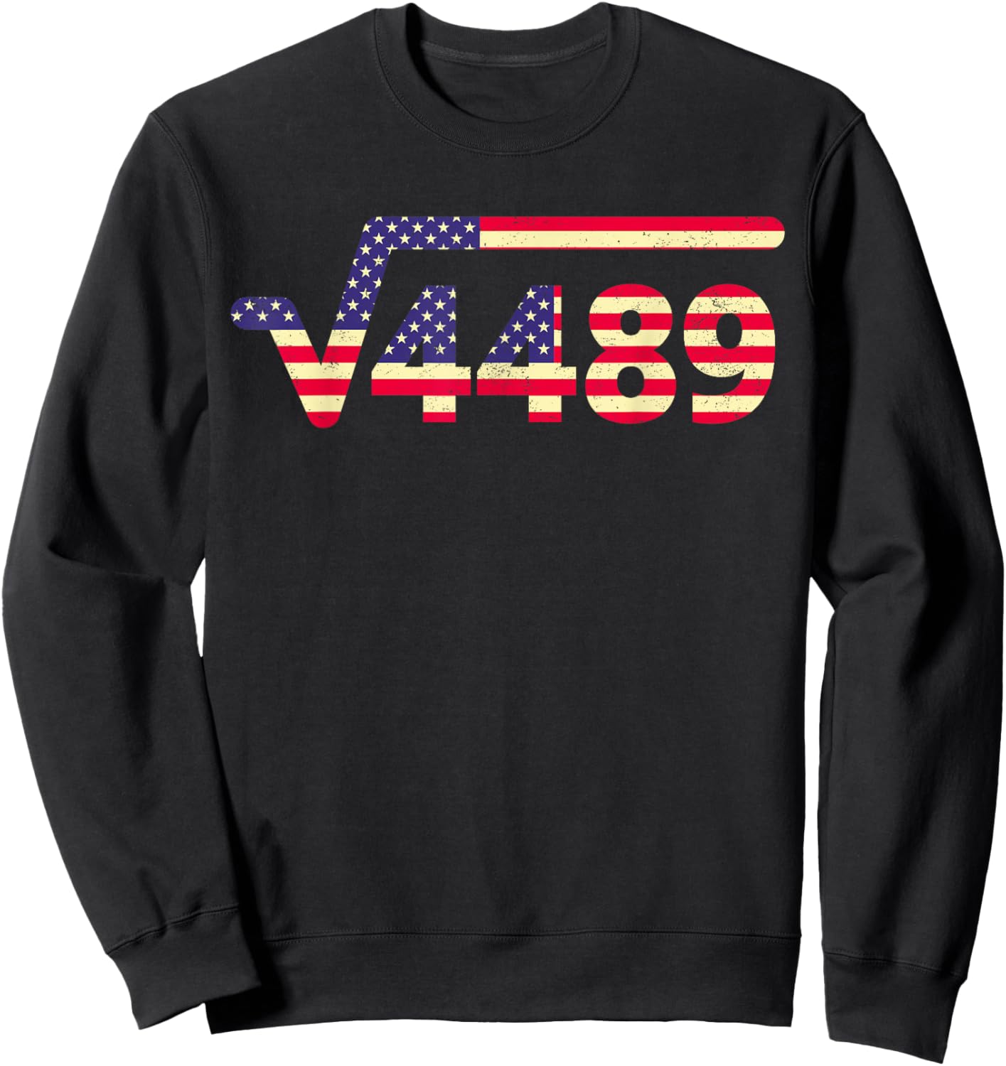 USA American Flag 6 7 Meme Sweatshirt - Sweatshirt | Black