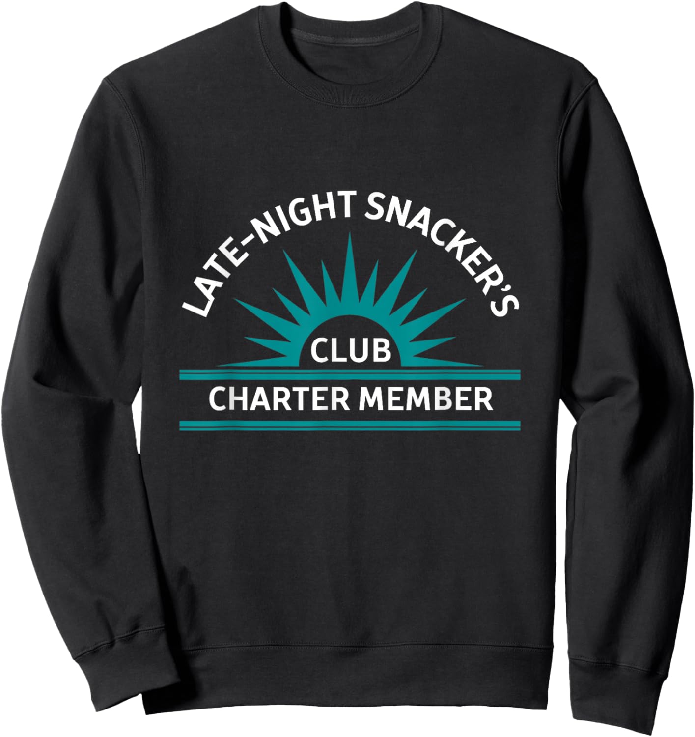 Late-Night Snacker's Club Sweatshirt - Sweatshirt | Black