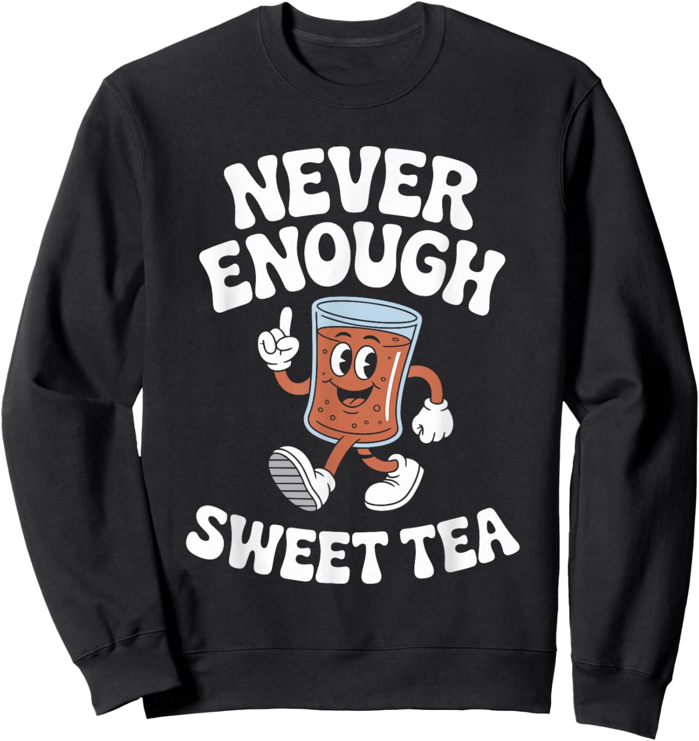 Funny Sweet Tea Retro Sweatshirt - Sweatshirt | Black