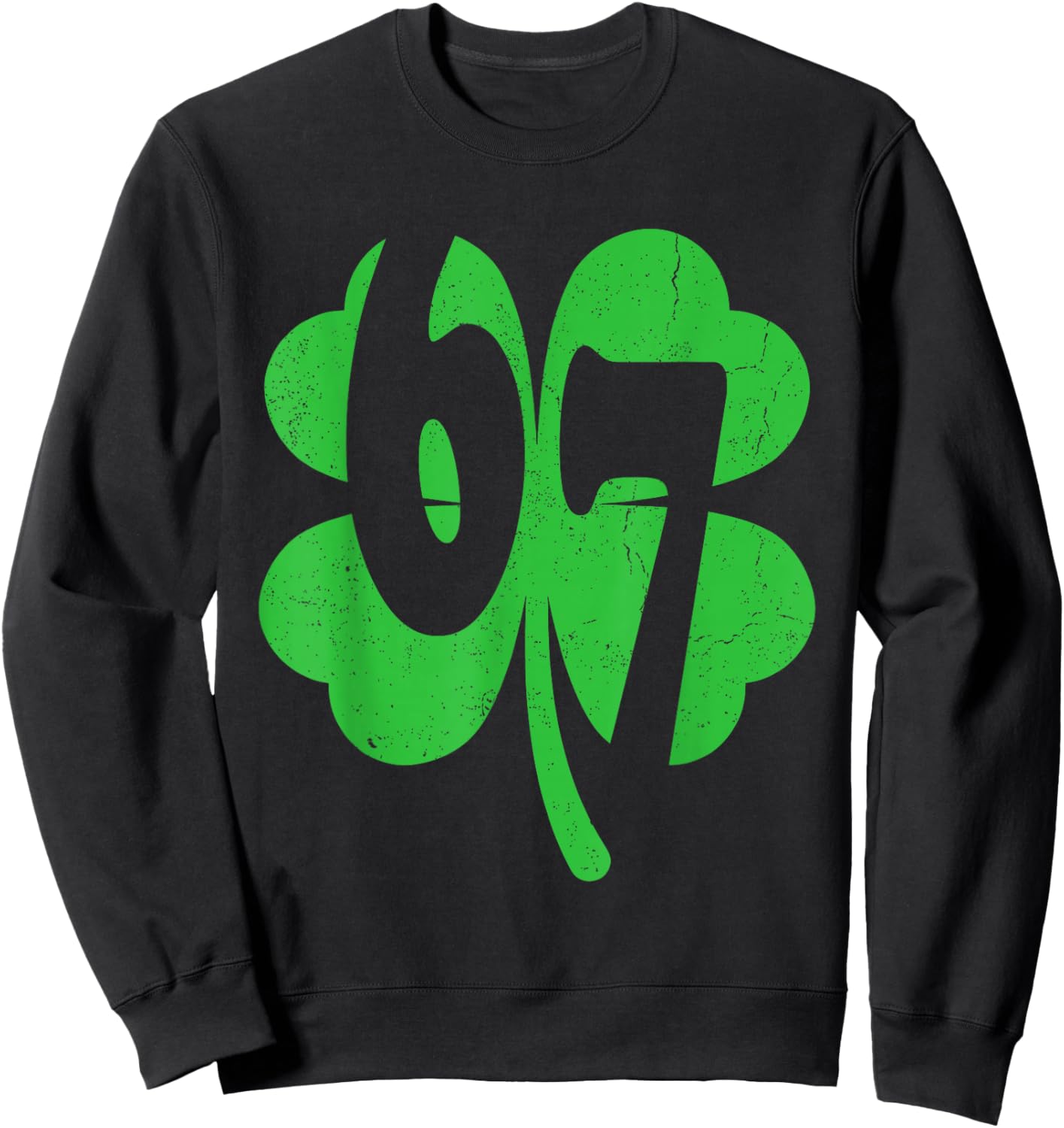 Six Seven 67 Shamrock St Paddy's Kid Boys St Patrick's Day Sweatshirt - Sweatshirt | Black