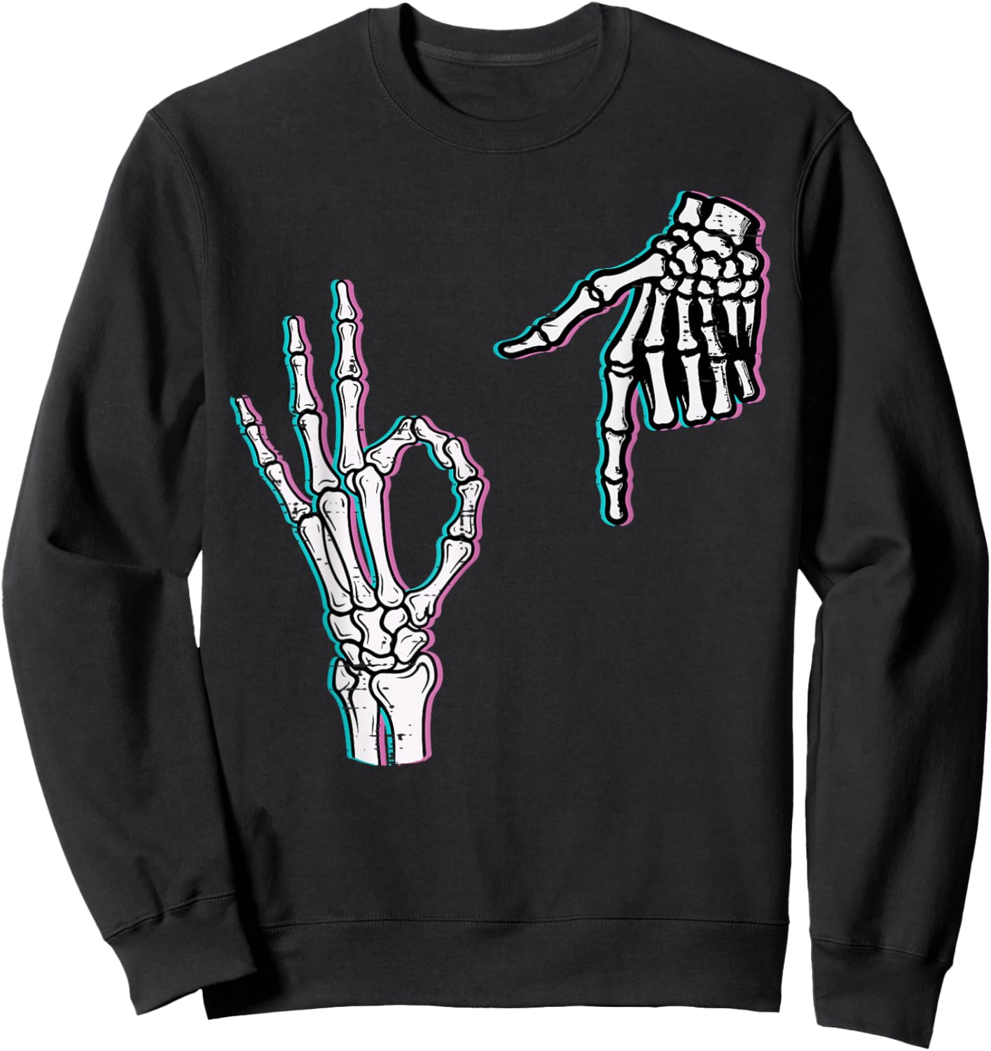 Skeleton 67 Meme Funny Halloween Boys Girls Youth Teen Kids Sweatshirt - Sweatshirt | Black