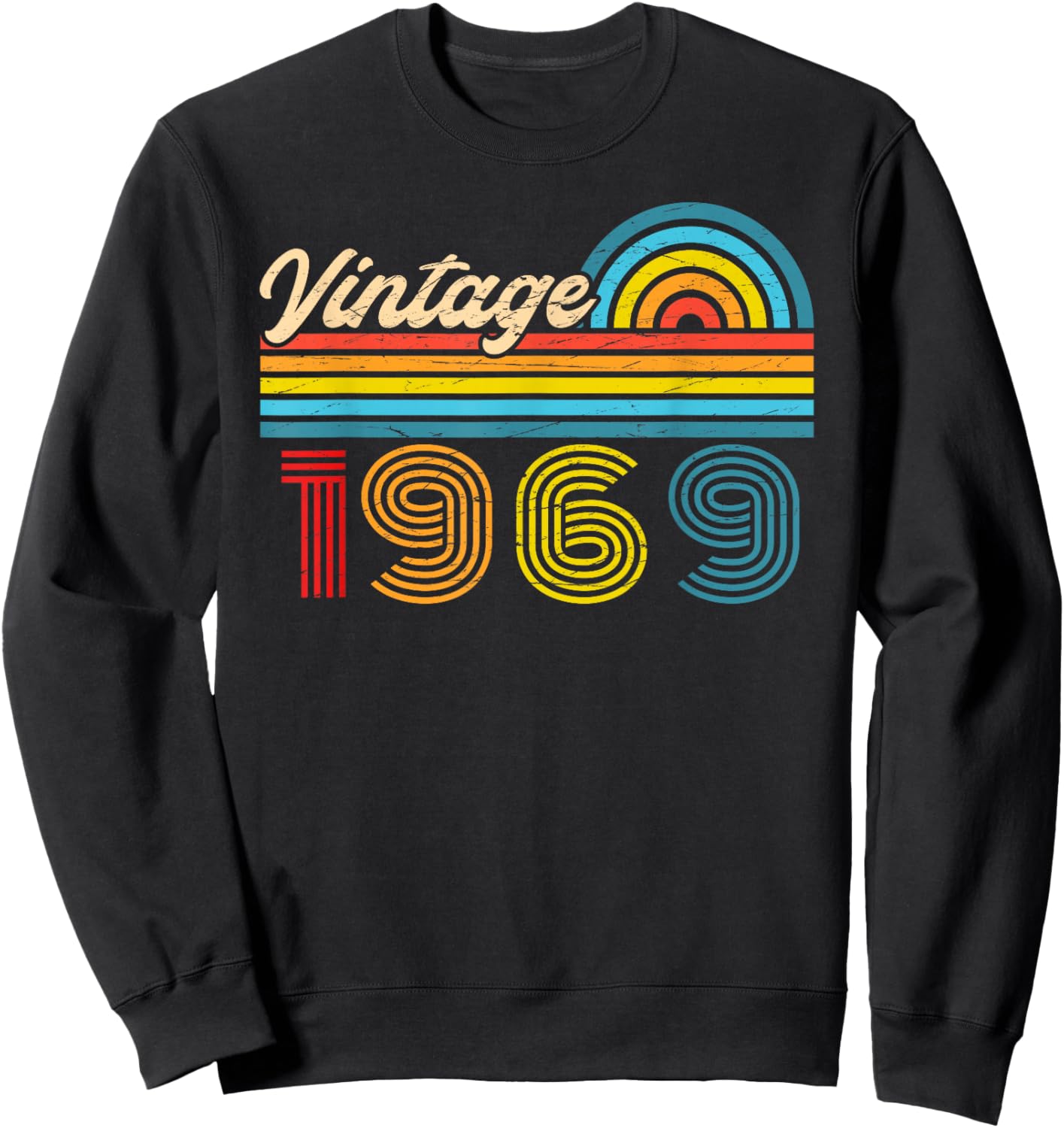57th Birthday Retro Vintage 1969 Men Women Sweatshirt - Sweatshirt | Black