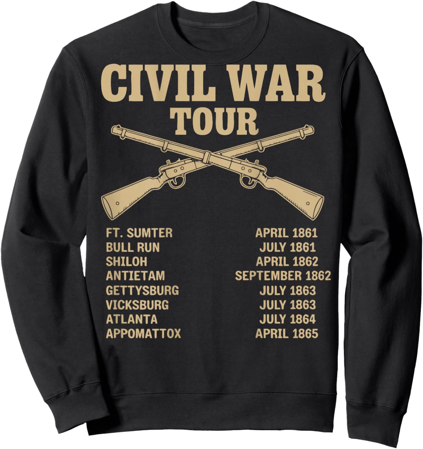 Civil War Reenactor American History Enthusiast Sweatshirt - Sweatshirt | Black