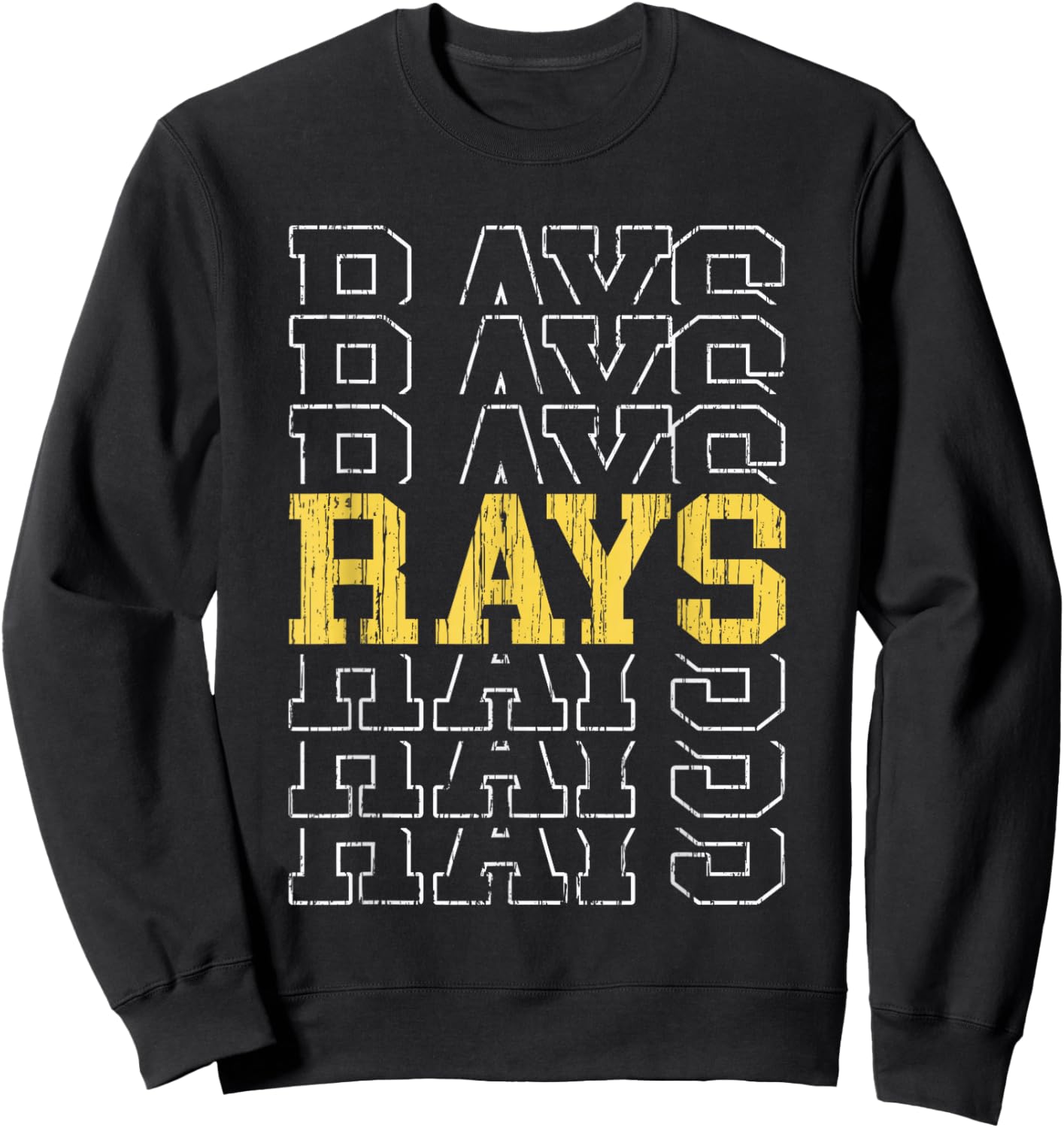 Rays Retro Gift Women Boys Girls Kids Sweatshirt - Sweatshirt | Black