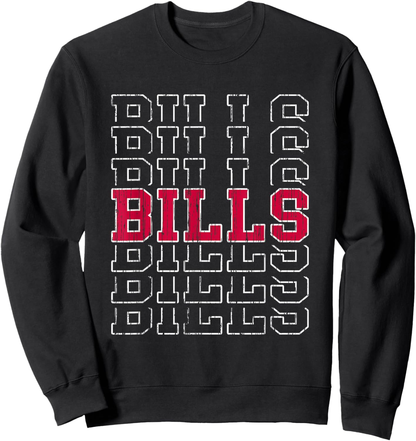 Bills Vintage Gift Women Boys Girls Kids Sweatshirt - Sweatshirt | Black