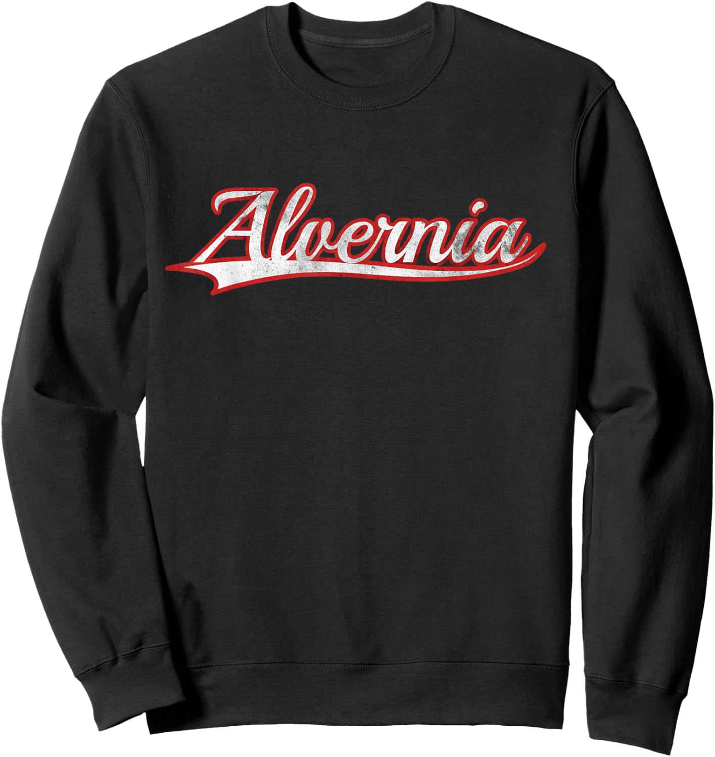 Alvernia Reading Catholic Vintage Varsity Sweatshirt - Sweatshirt | Black