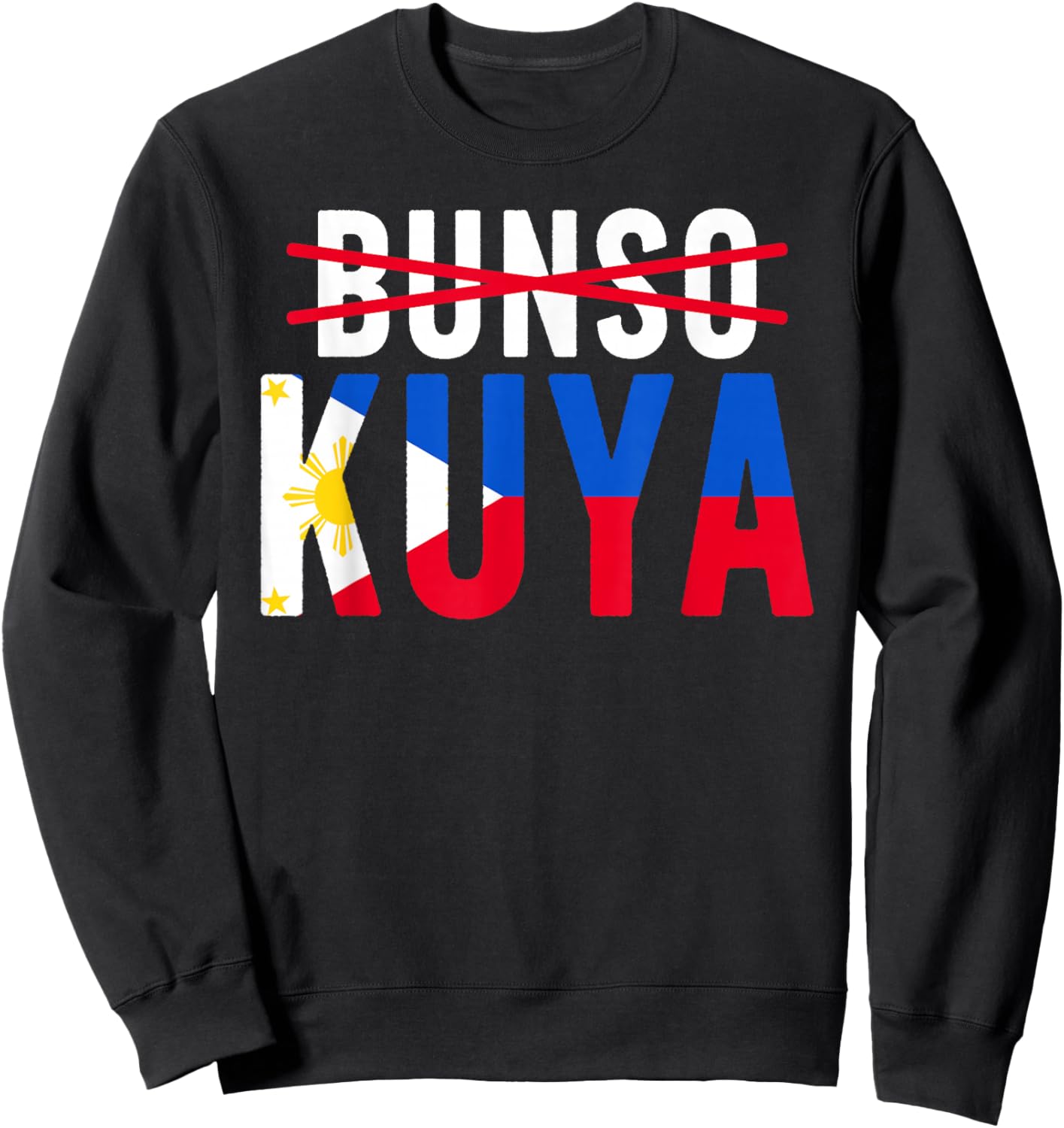 Kuya Filipino Older Brother Promoted to Kuya Sweatshirt - Sweatshirt | Black