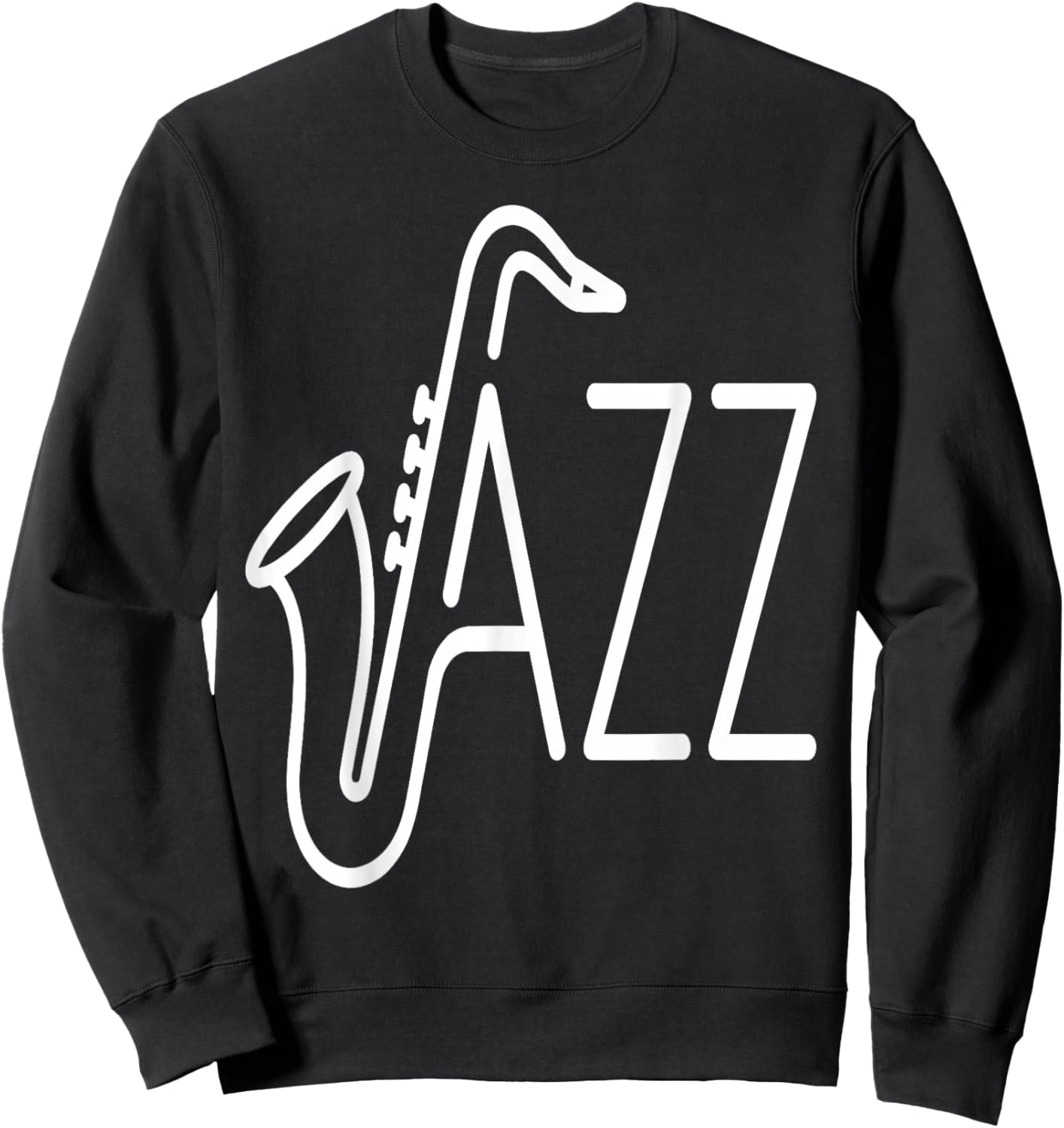 Funny Jazz Cats Saxophone Band Sweatshirt - Sweatshirt | Black