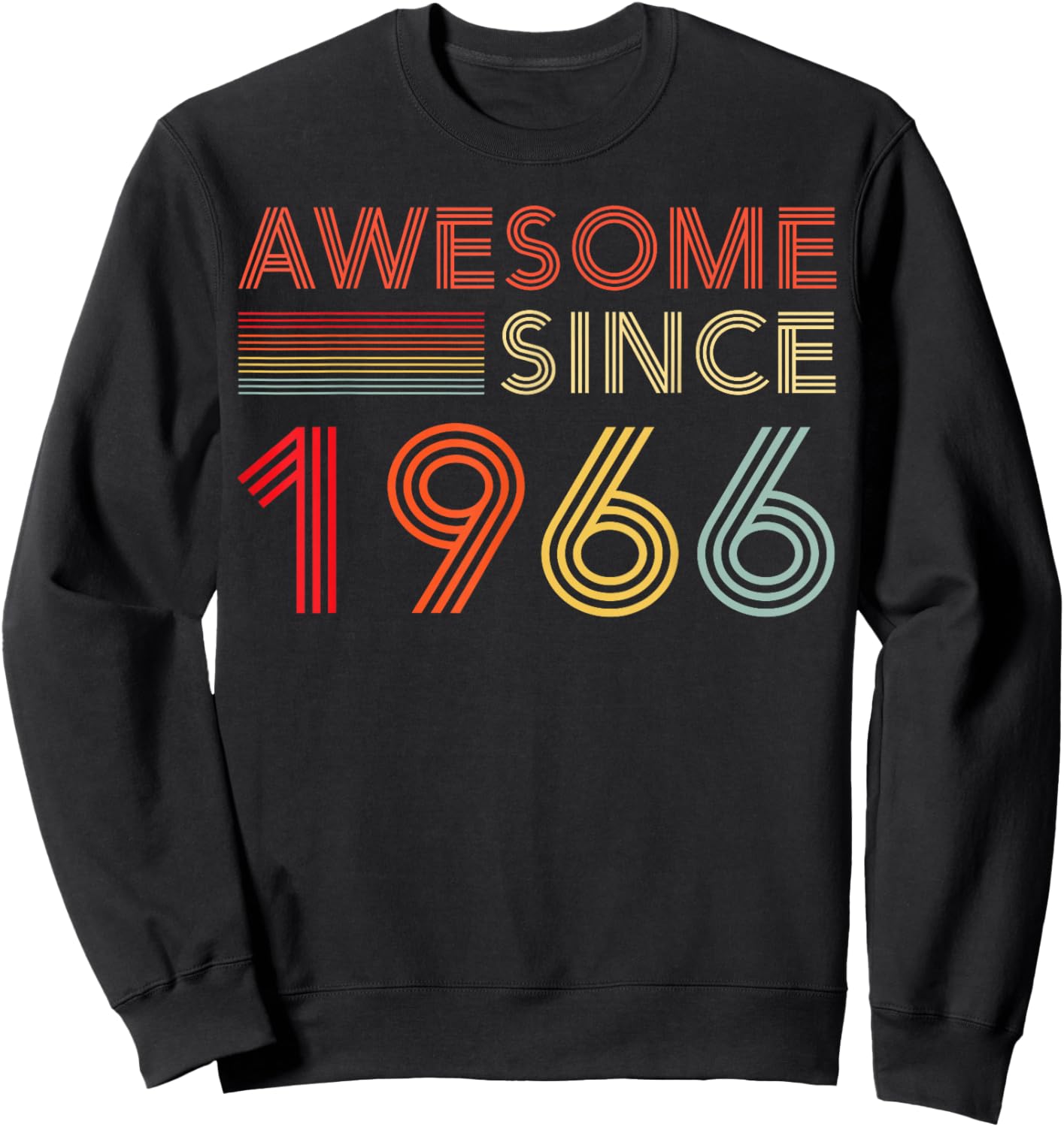 Awesome 60 Birthday Decorations Men 60yr 1966 60th Birthday Sweatshirt - Sweatshirt | Black