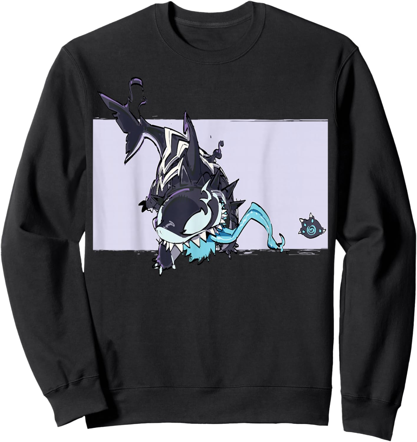 Marvel Rivals Jeff The Land Shark Devouring Duo Venom Skin Sweatshirt - Sweatshirt | Black