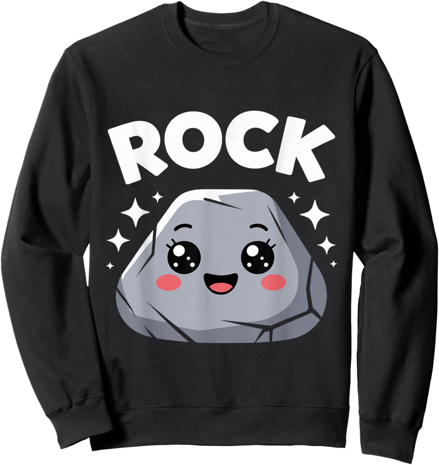 Cute Rock Paper Scissors Halloween Costumes Kids Girls Boys Sweatshirt - Sweatshirt | Black