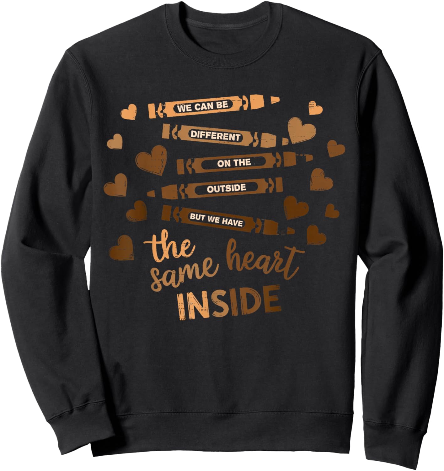 Same Heart Black History BLM Melanin African Women Girl Kids Sweatshirt - Sweatshirt | Black