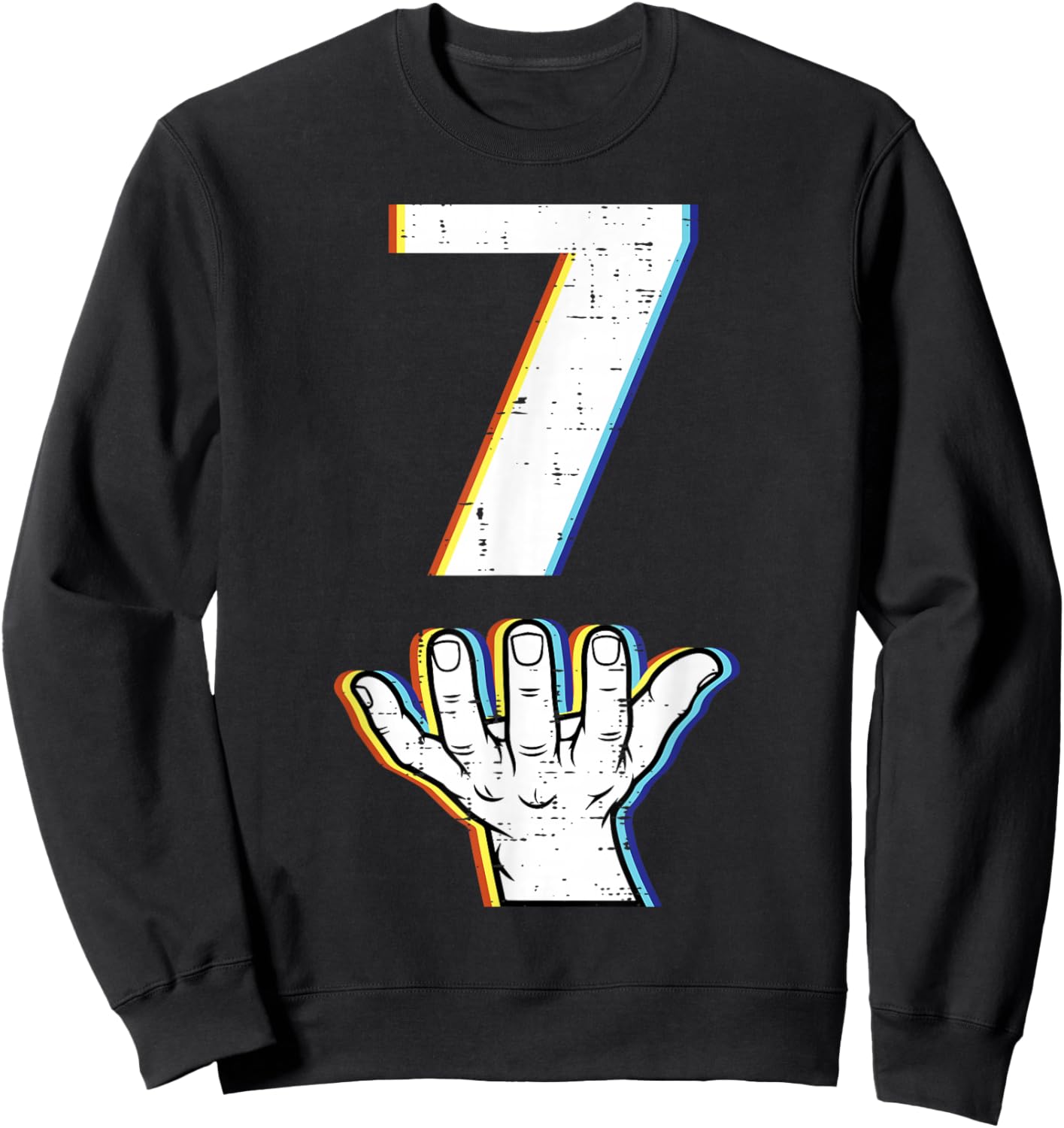Number 7 Matching 67 Meme Halloween Costume Men Women Kids Sweatshirt - Sweatshirt | Black