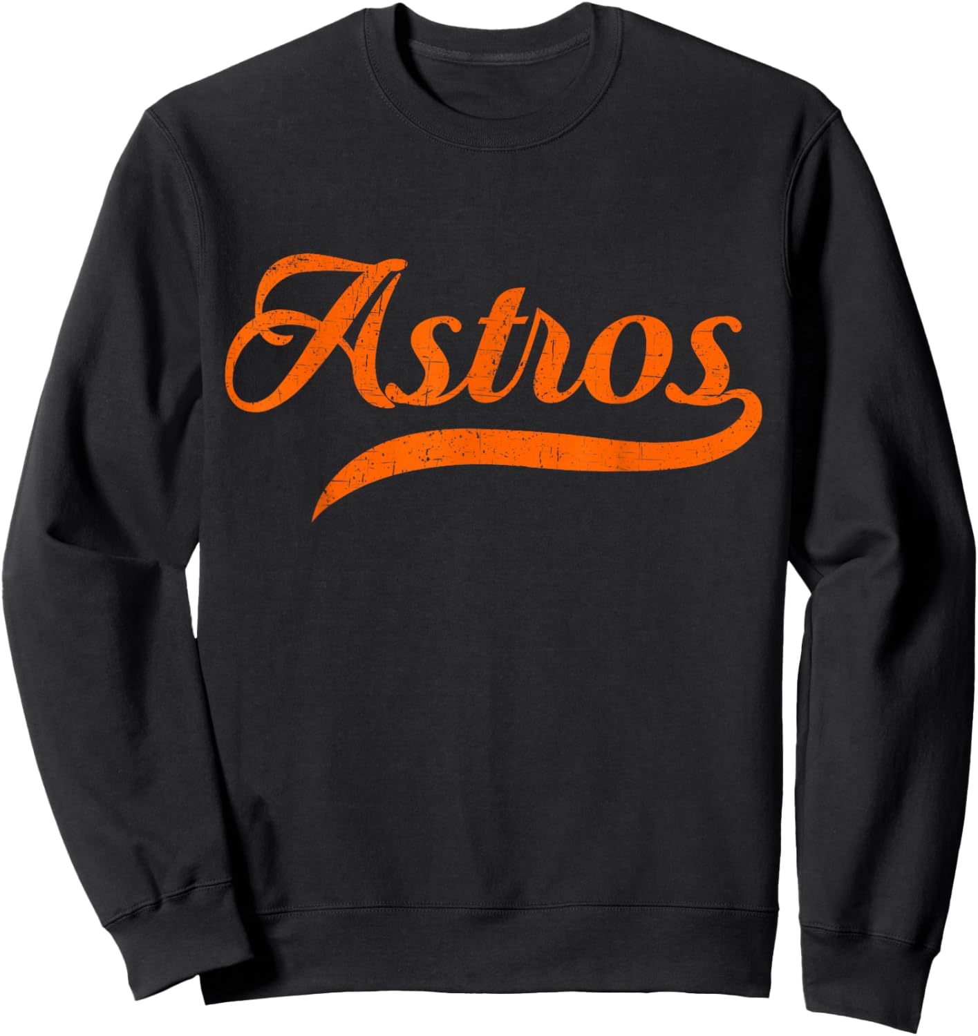 Vintage Astro Retro Style 70s 80s 90s First Name Sweatshirt - Sweatshirt | Black