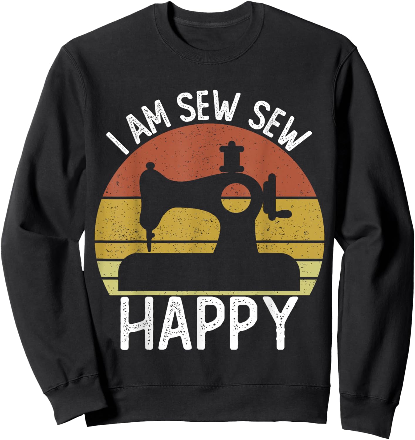 Quilter Sewing Machine Seamstress Women Girls Funny Sewing Sweatshirt - Sweatshirt | Black