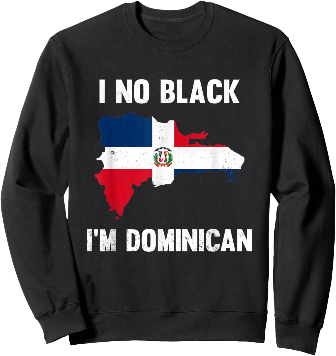 Vintage I No Black I'm Dominican Sweatshirt - Sweatshirt | Black
