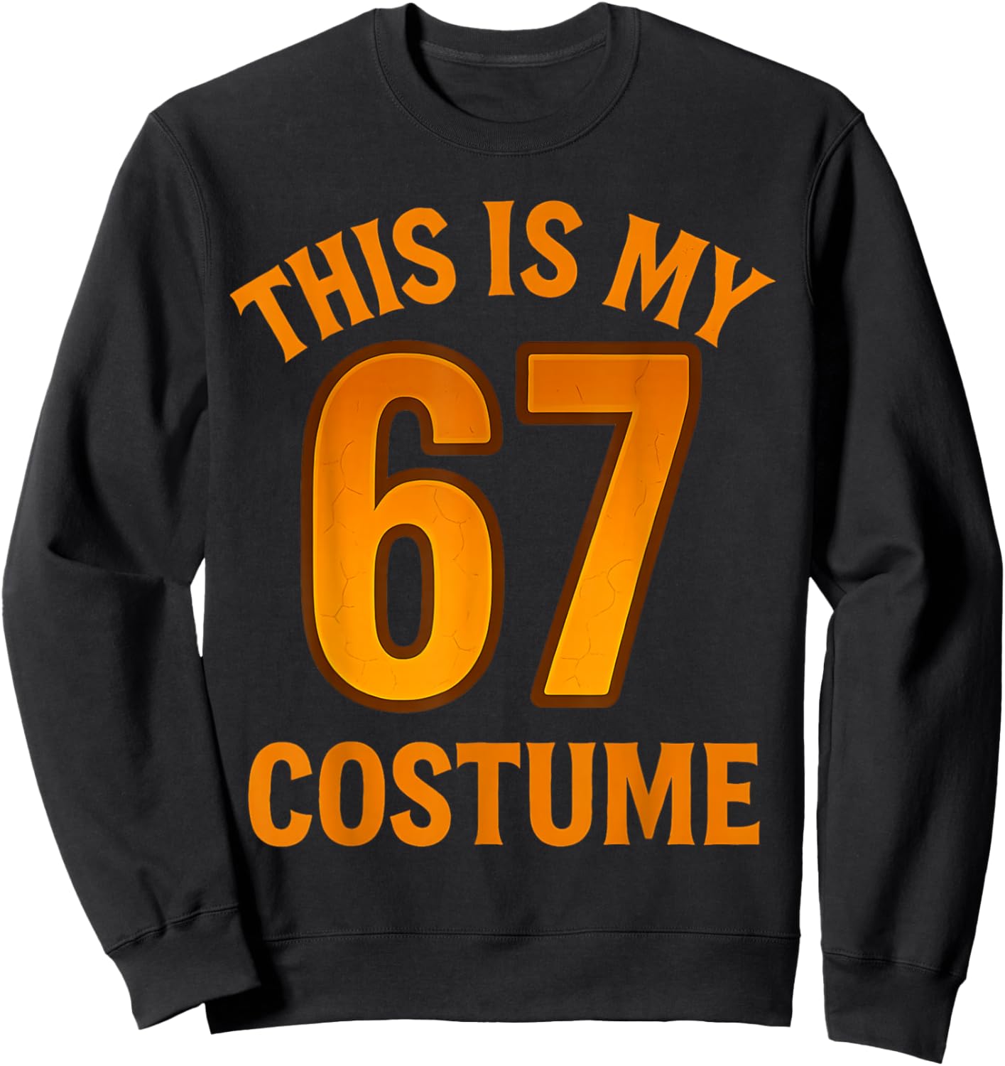 This is My Halloween 67 Costume Lazy Brainrot Meme Boys Kids Sweatshirt - Sweatshirt | Black