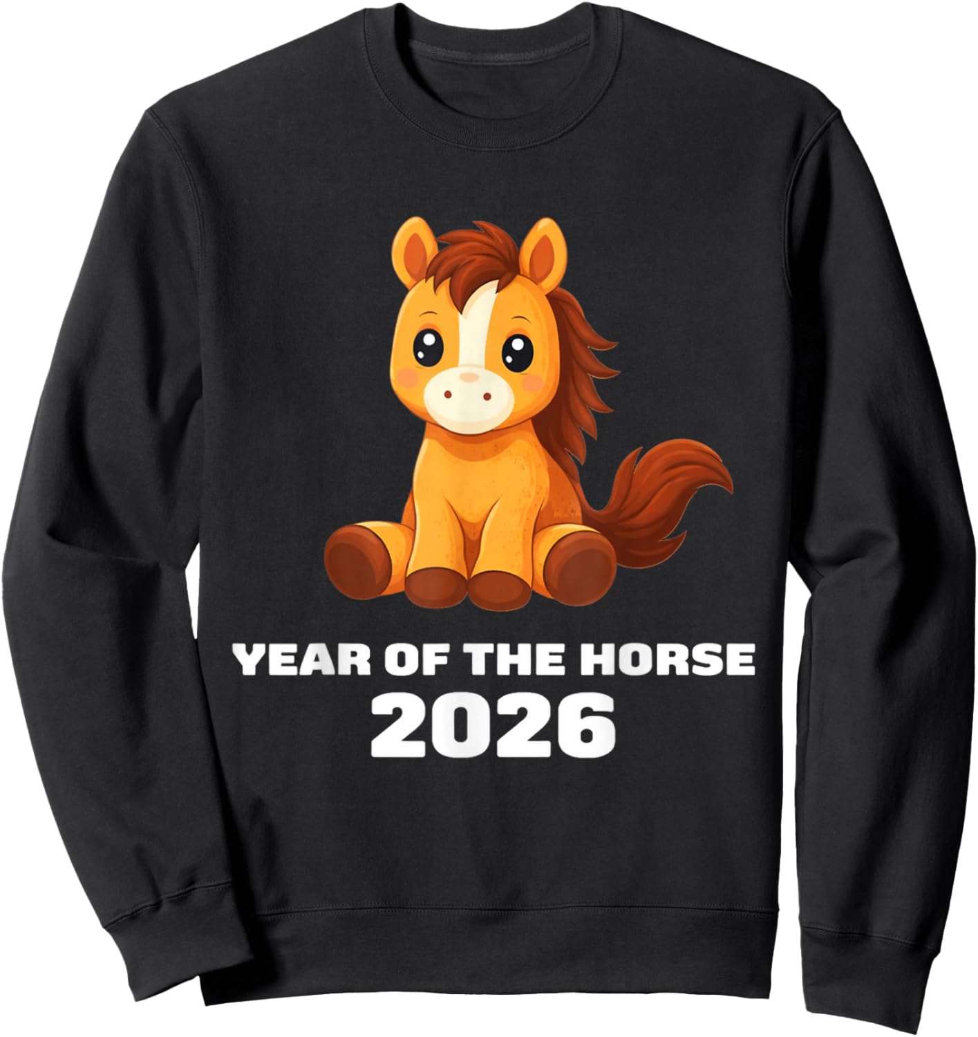 Chinese New Year 2026 Year of The Horse Sweatshirt - Sweatshirt | Black