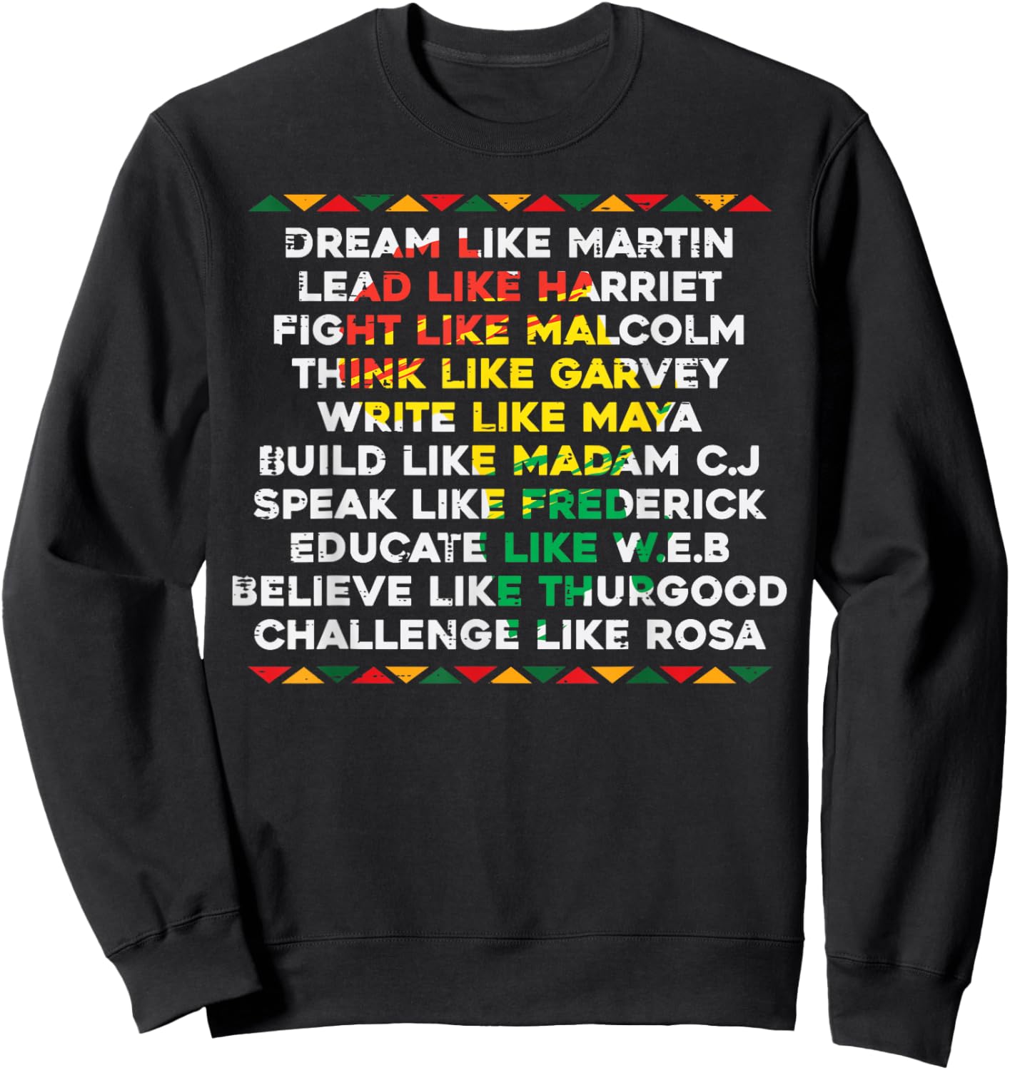 Black History Africa Map Dream Like Martin Men Women Kids Sweatshirt - Sweatshirt | Black