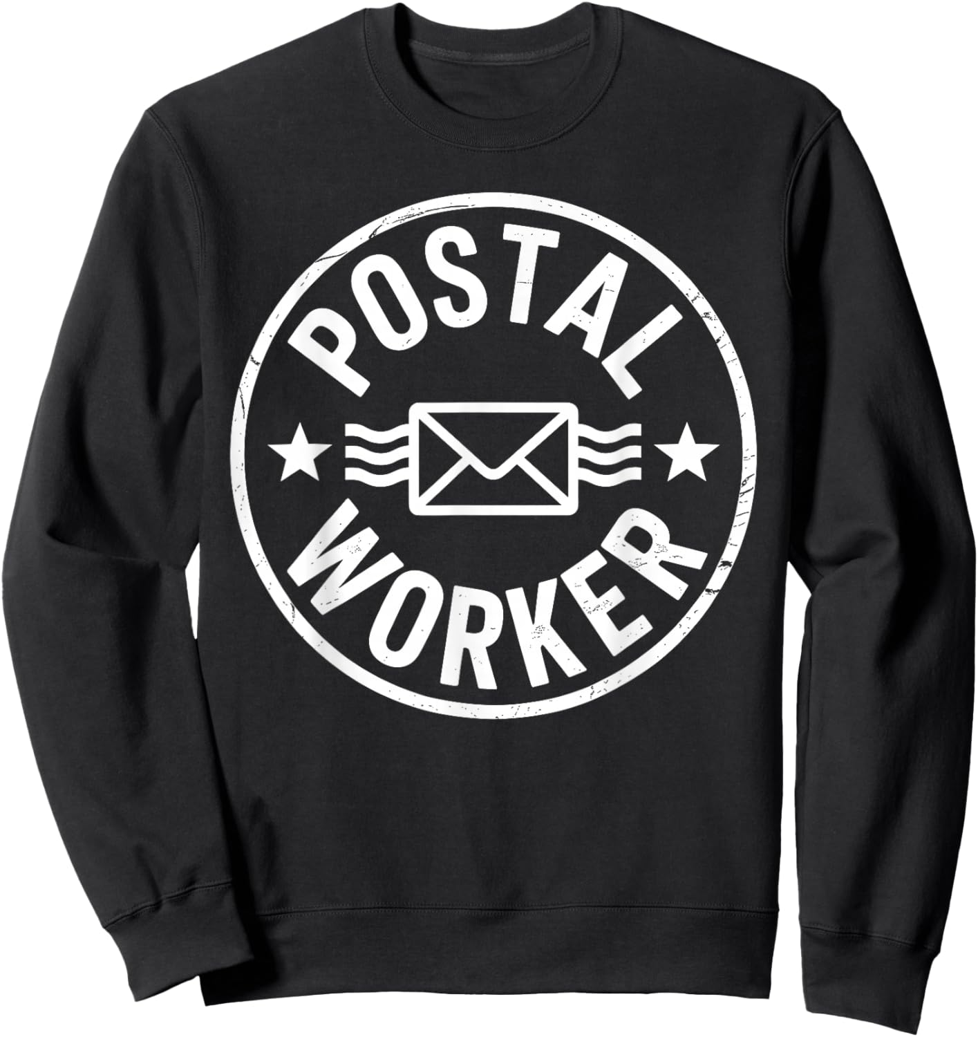 Funny Postal Worker Art Women Mail Man Mail Carrier Sweatshirt - Sweatshirt | Black
