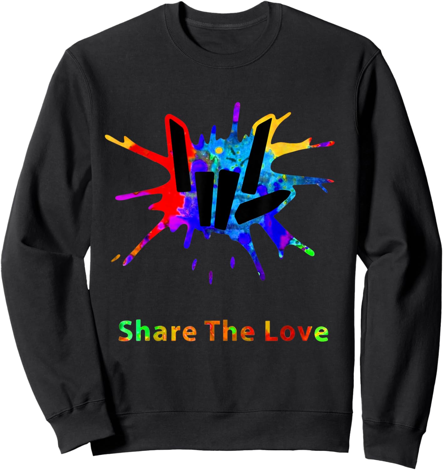 Sharer Share The Love Merch Kids Birthday Gifts Sweatshirt - Sweatshirt | Black