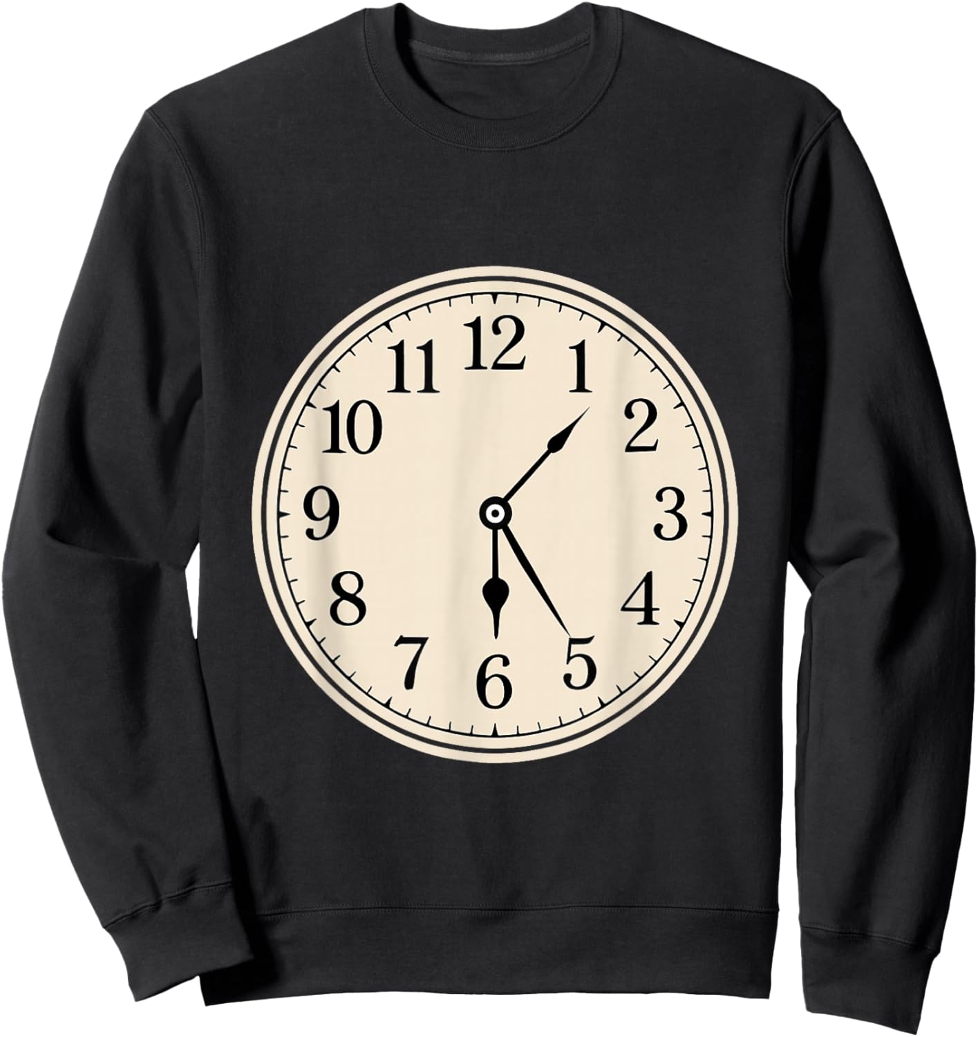 Funny Meme Saying 6 7 Women Kids Clock Time Sweatshirt - Sweatshirt | Black