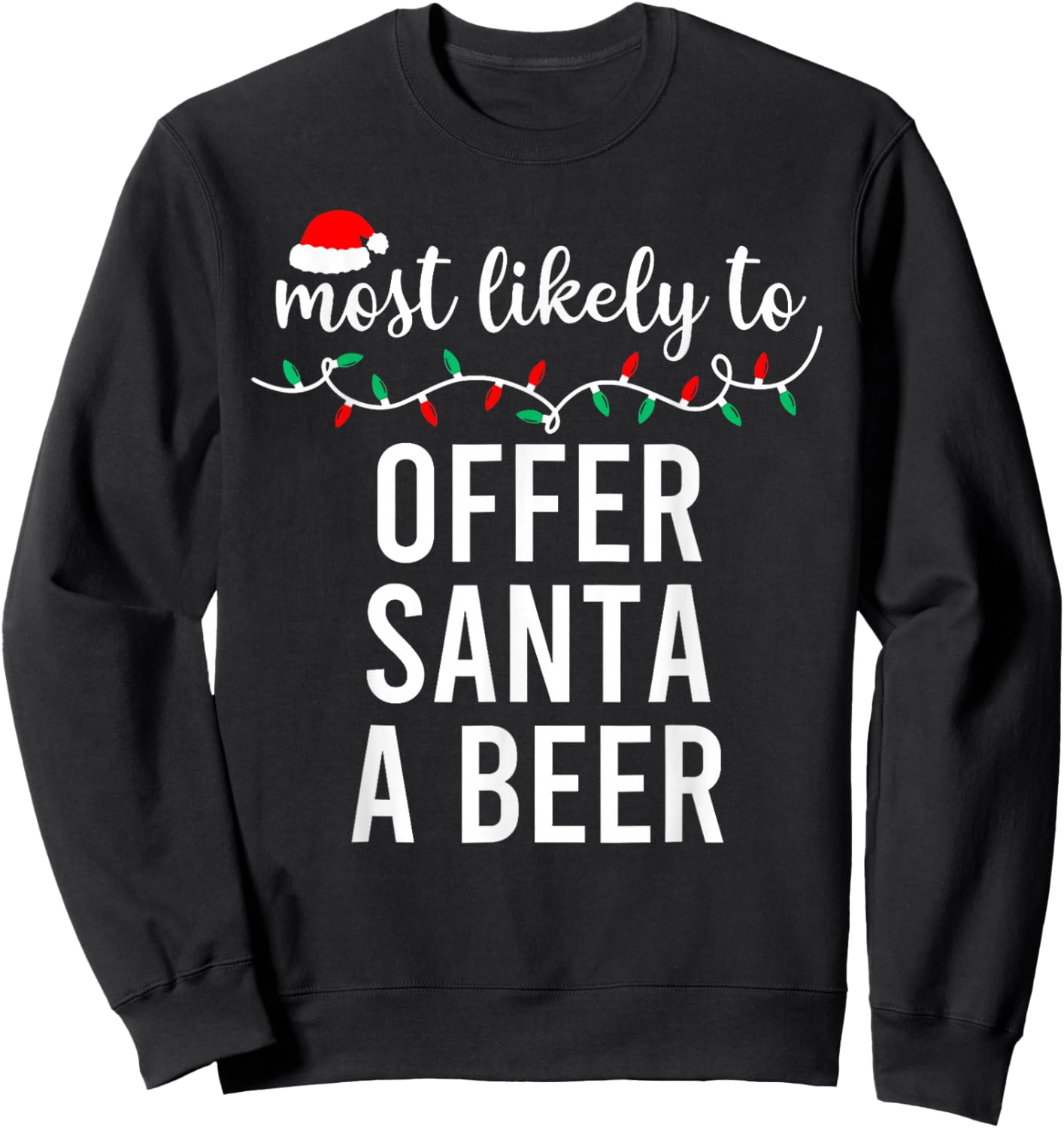 Family Pajamas Funny Sweatshirt - Sweatshirt | Black