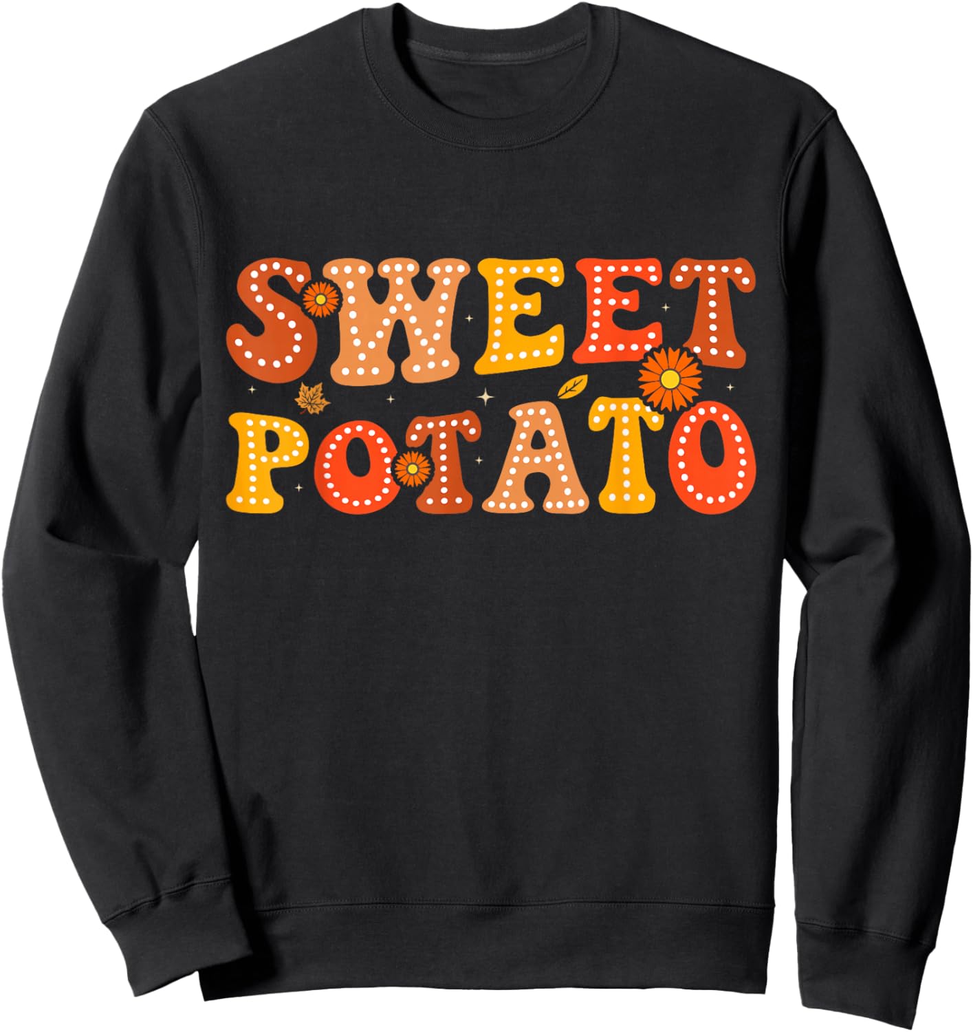 Sweet Potato and Kind of Rude Potato Thanksgiving Couples Sweatshirt - Sweatshirt | Black