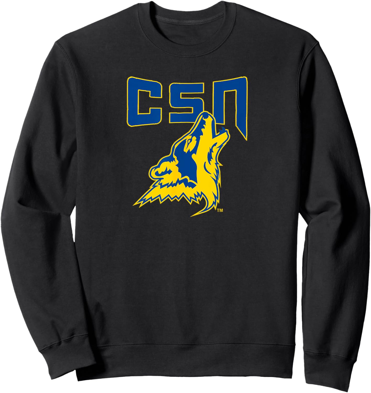 College of Southern Nevada CSN Coyotes Primary Logo Sweatshirt - Sweatshirt | Black