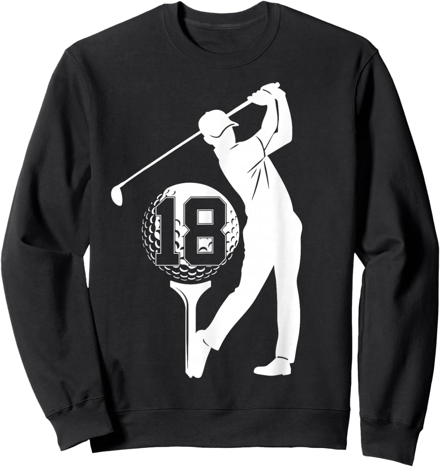 18 Years Golf 18TH Birthday Sweatshirt - Sweatshirt | Black