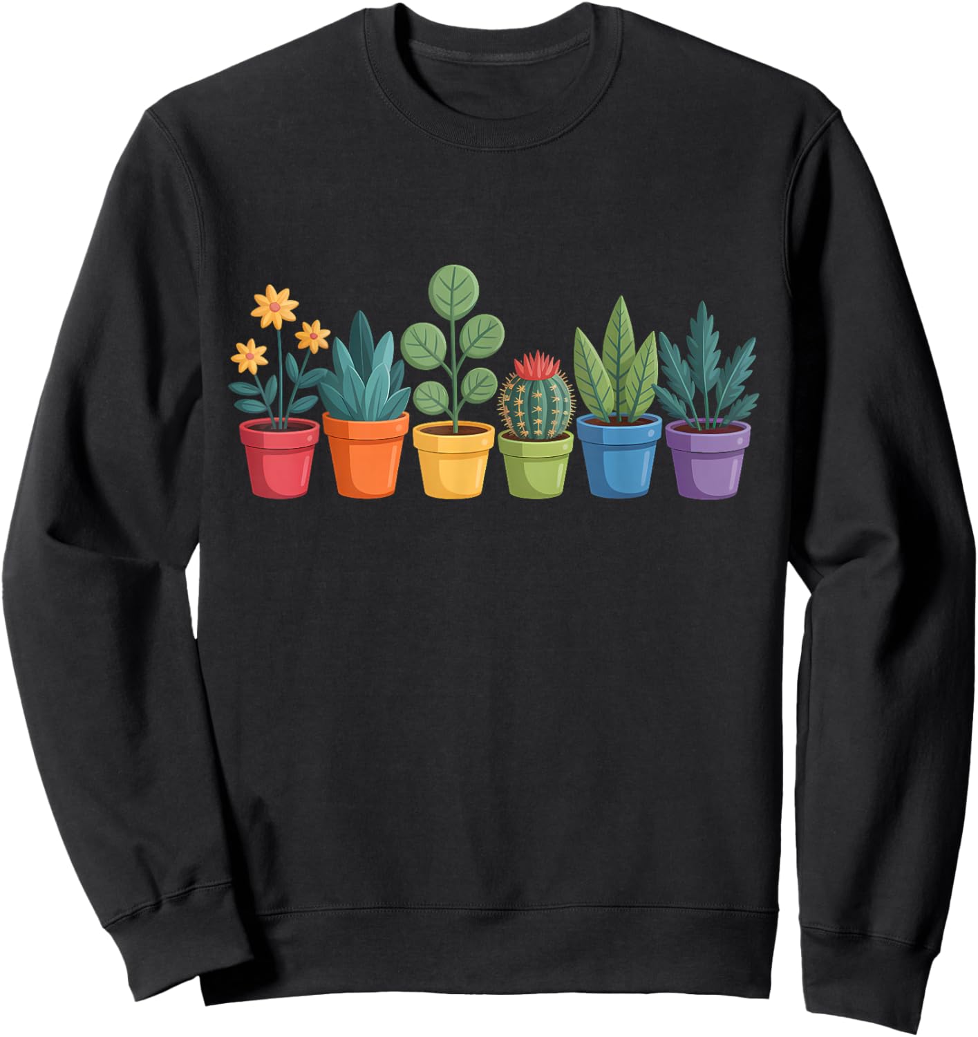 Plants LGBTQ Gardener Gay Pride Plant Gardening Sweatshirt - Sweatshirt | Black