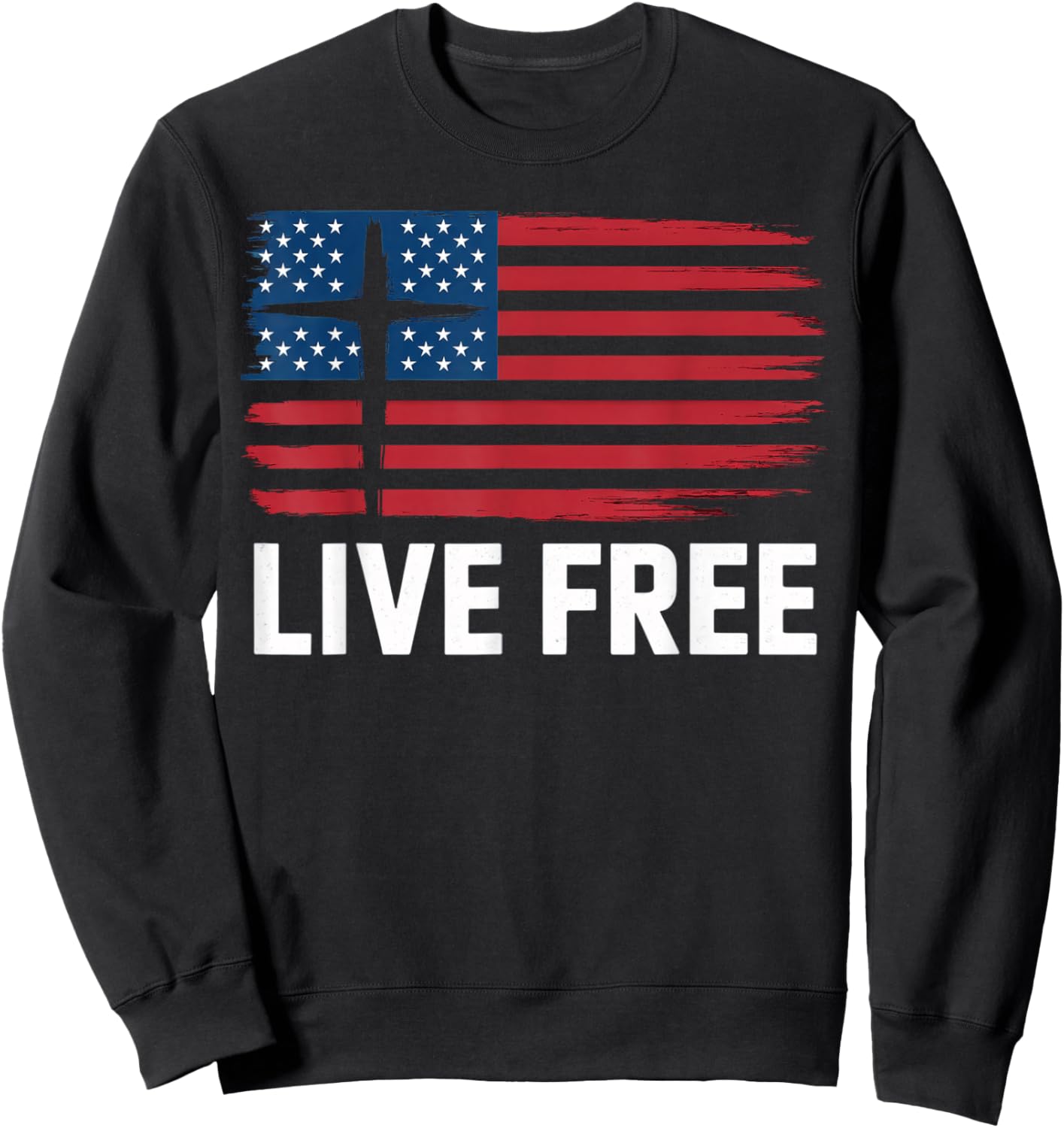 Live Free Sweatshirt - Sweatshirt | Black