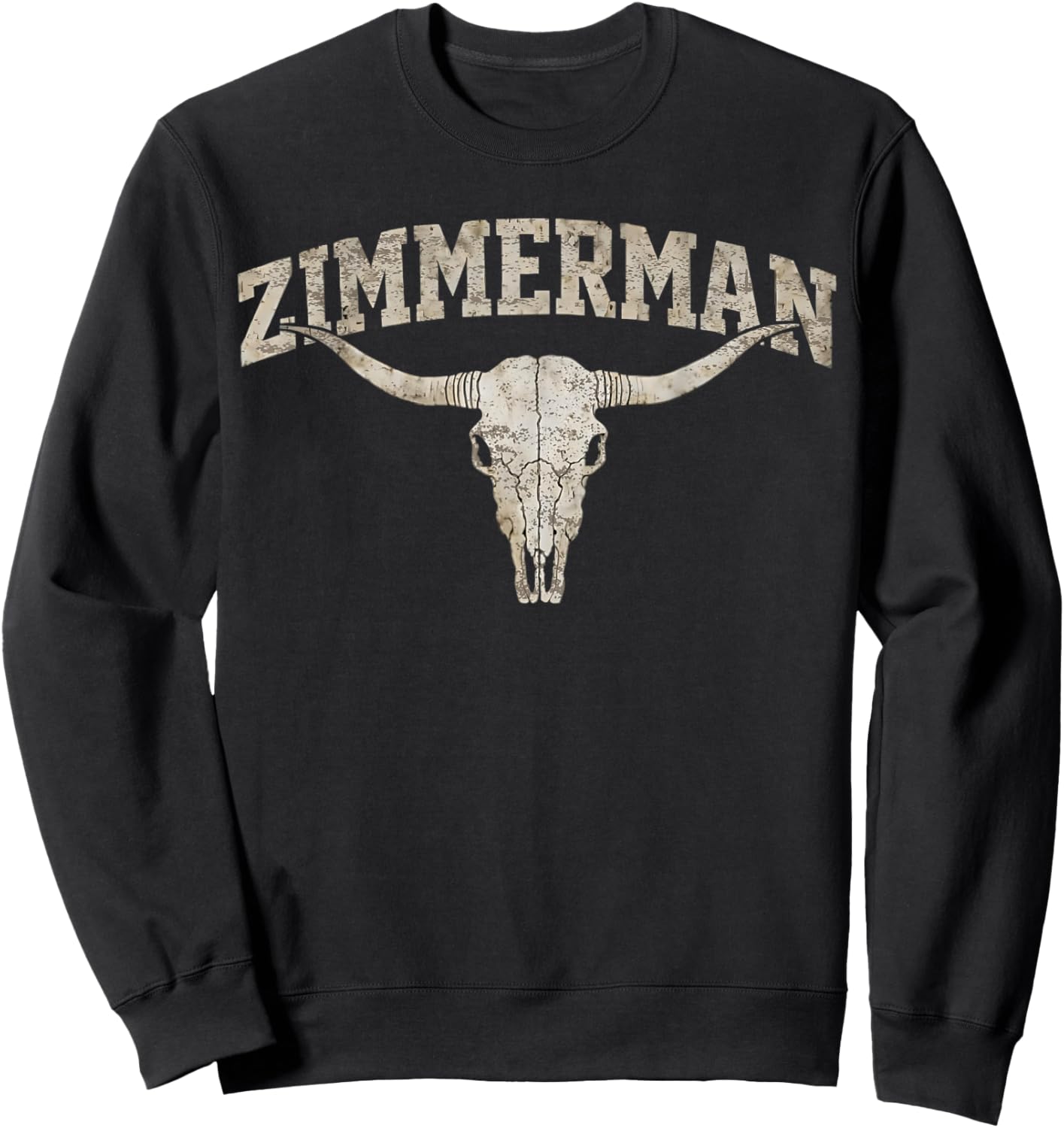 Vintage Zimmerman Name Gift Women Kid Sweatshirt - Sweatshirt | Black