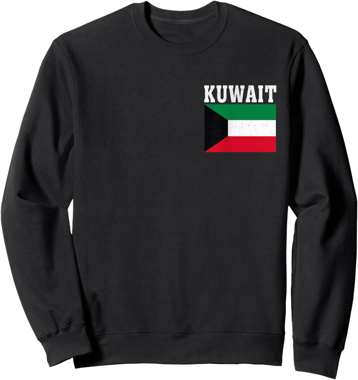 Kuwait Flag Patriotic National Roots Souvenir Sweatshirt - Sweatshirt | Black