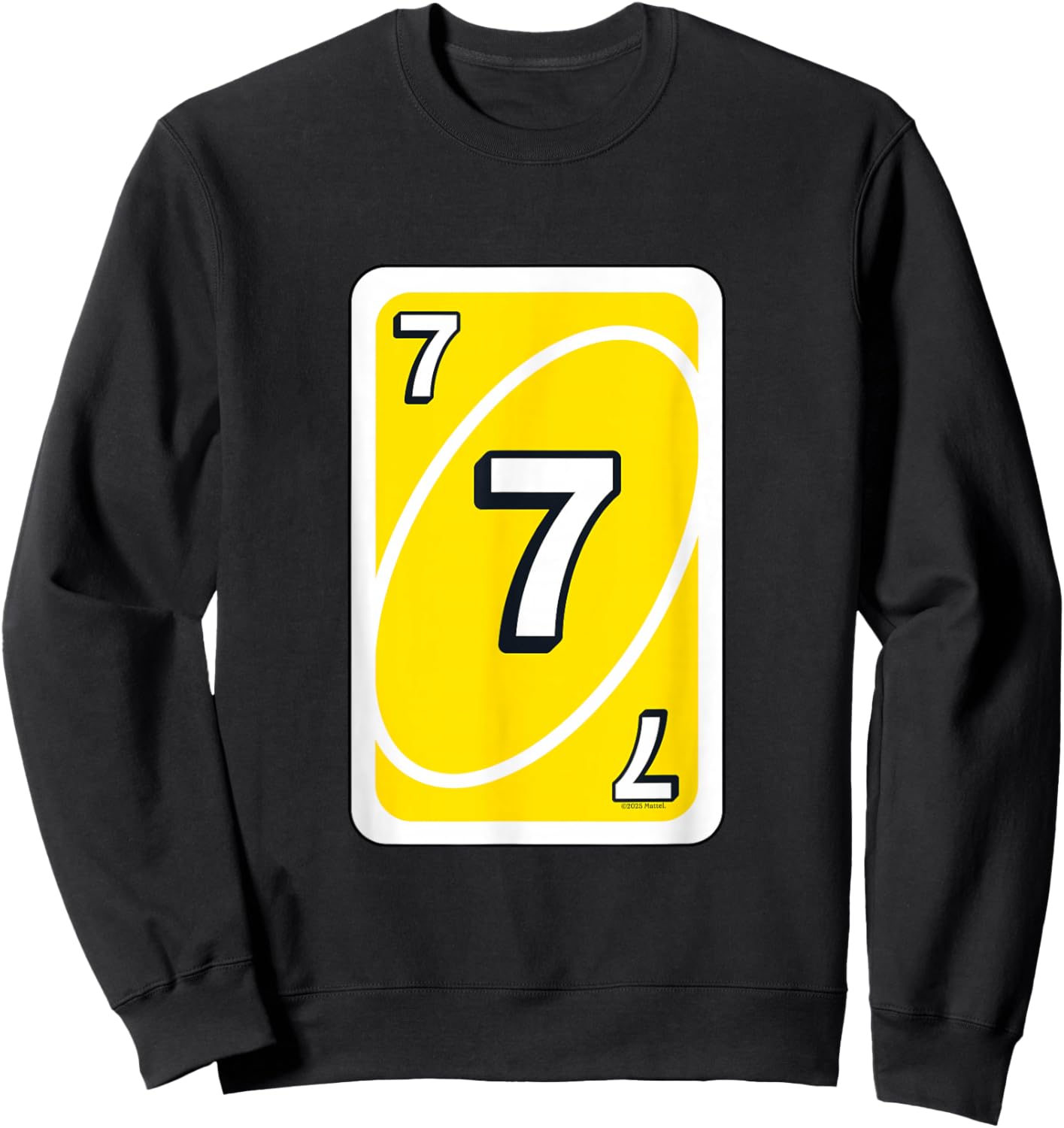 UNO Halloween Yellow 7" Card Sweatshirt - Sweatshirt | Black