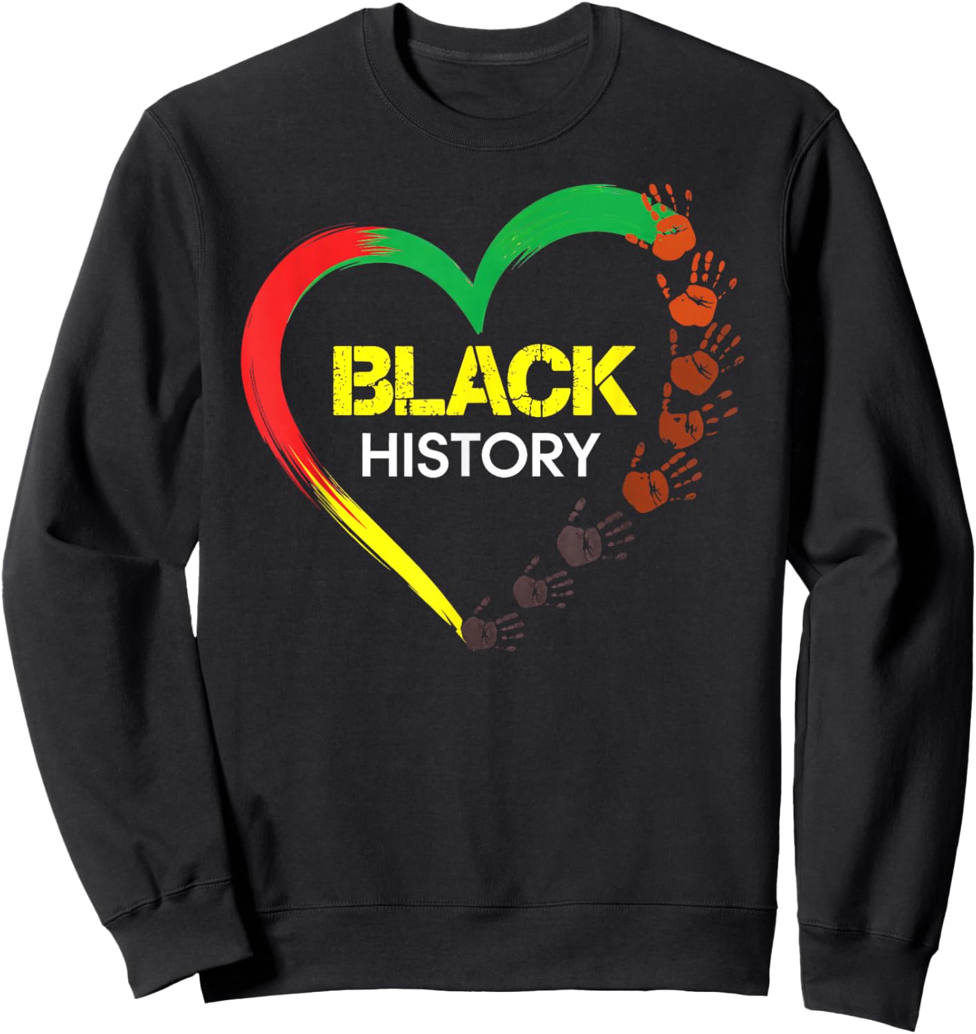 Black History Heart Black History Month Sweatshirt - Sweatshirt | Black