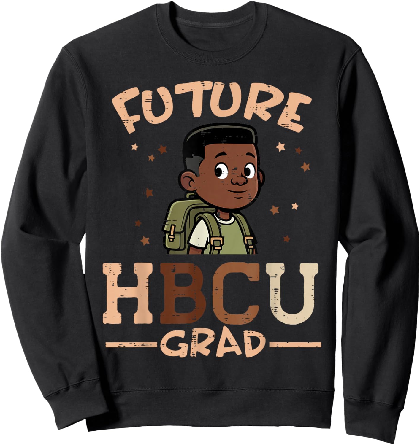Black History Boy Future HBCU Grad African Boys Kids Men Sweatshirt - Sweatshirt | Black