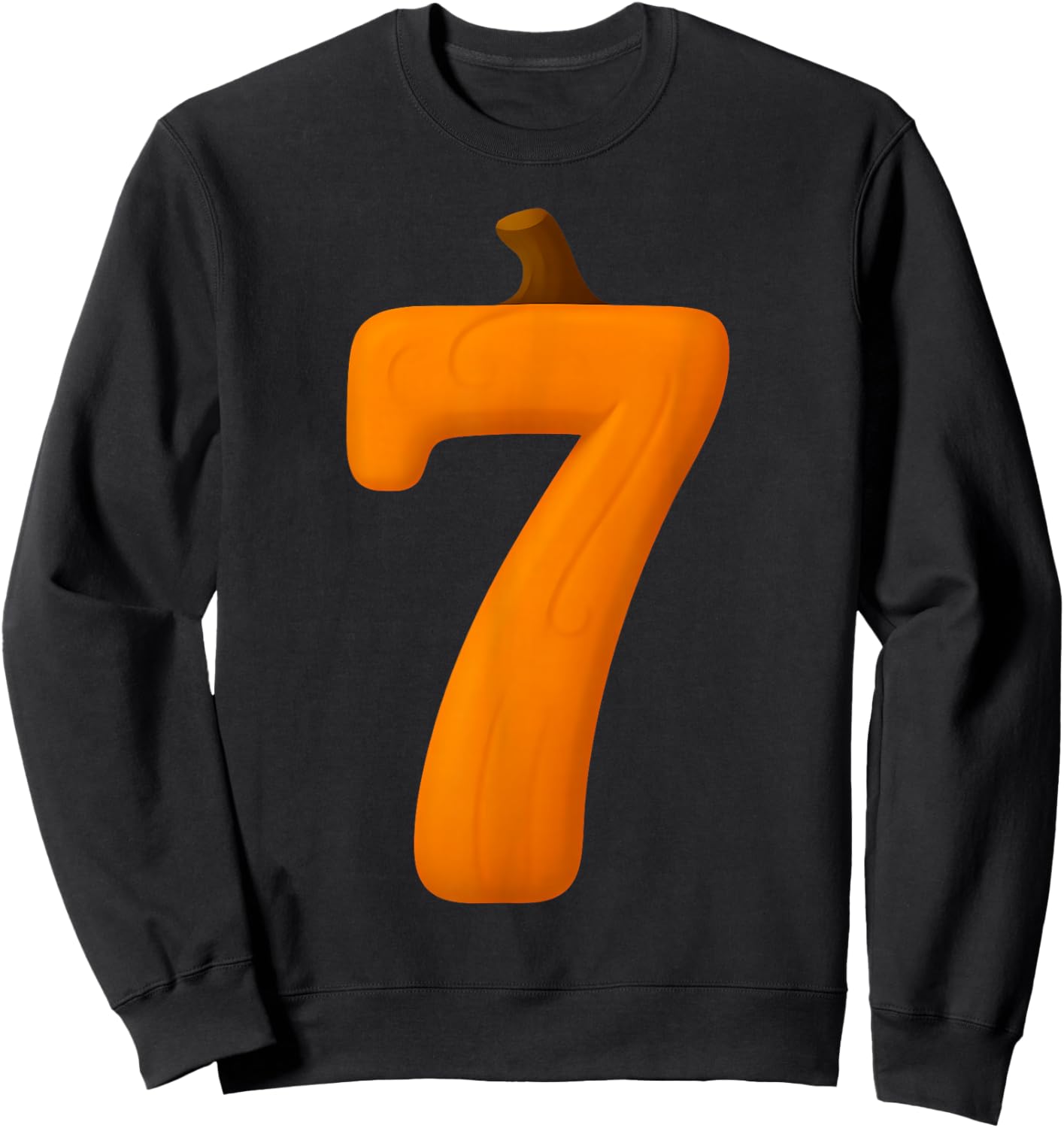 7 Number Six Seven Fall Pumpkin Halloween Funny Matching Sweatshirt - Sweatshirt | Black