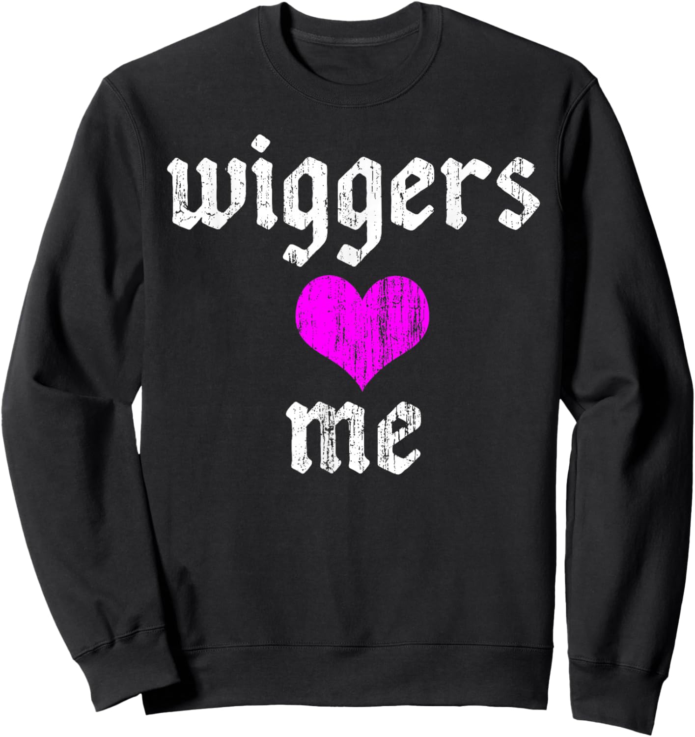 Wiggers Love me Vintage Sweatshirt - Sweatshirt | Black