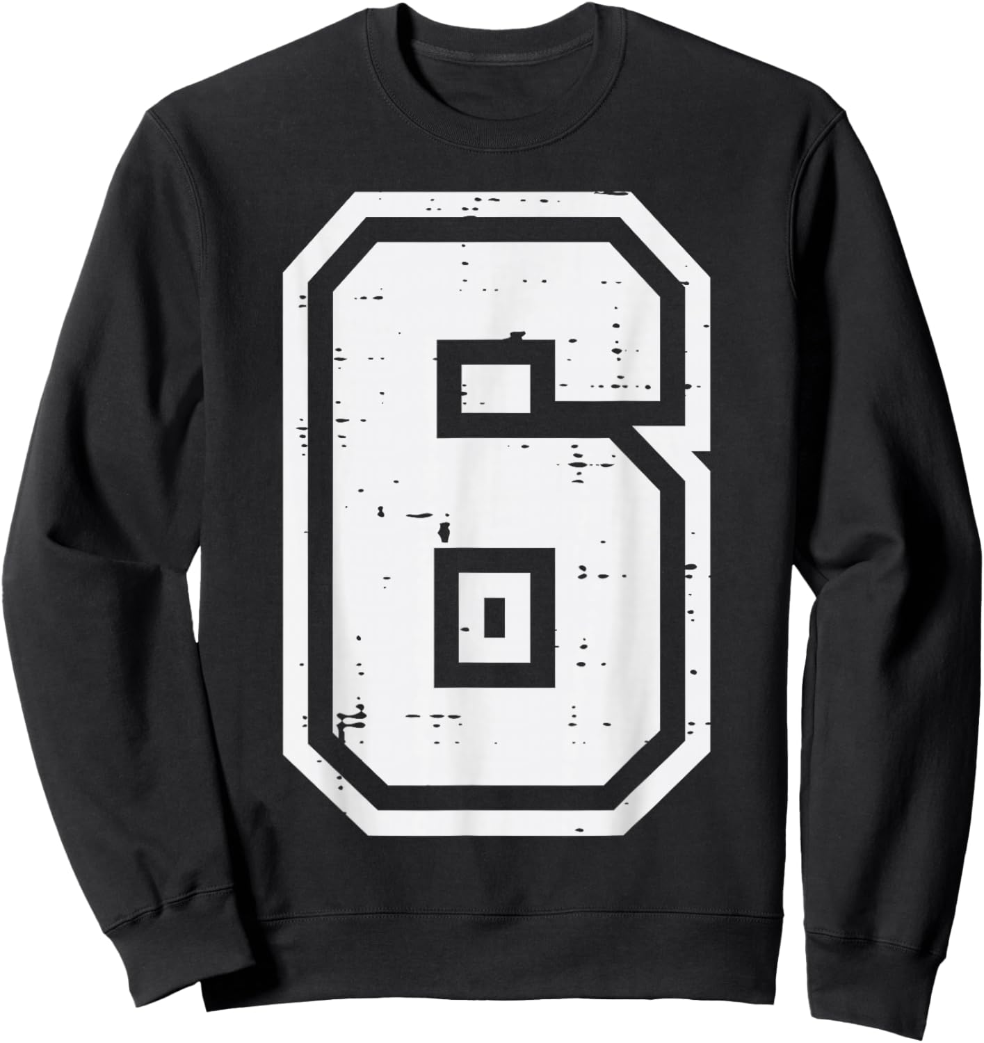 Number 6 Costume Halloween 67 Meme Men Women Kids Youth Teen Sweatshirt - Sweatshirt | Black