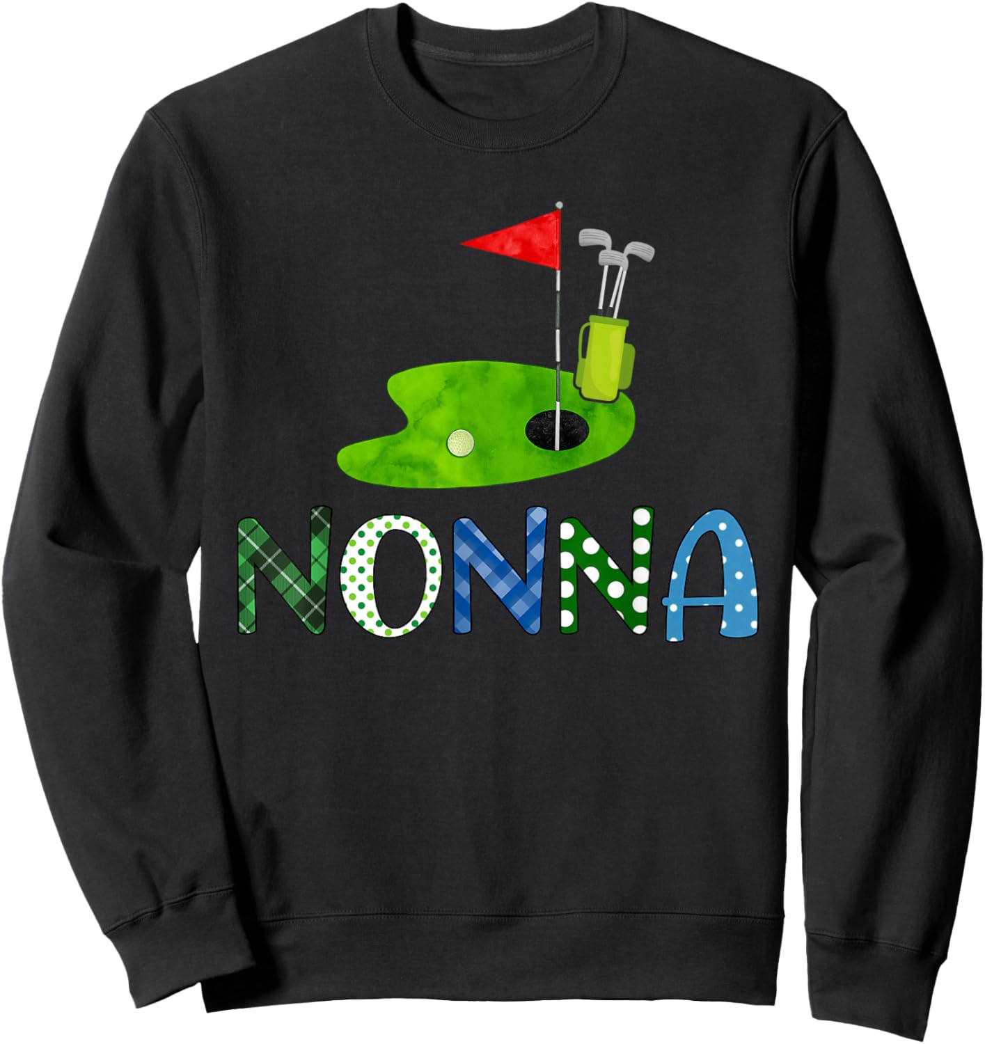 Nonna Golf Sport Matching Family Golf Lover Sweatshirt - Sweatshirt | Black