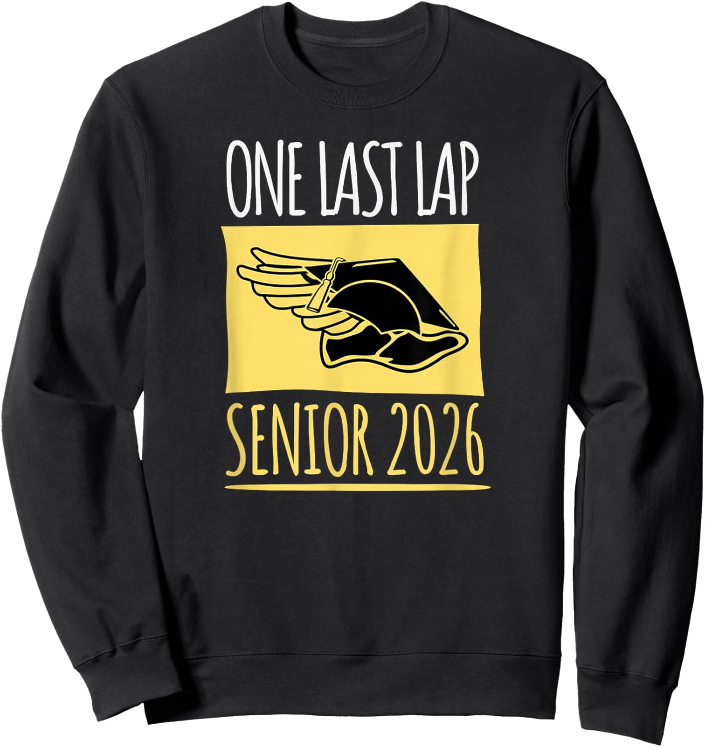 Track and Field Senior 2026 One Last Lap Sweatshirt - Sweatshirt | Black