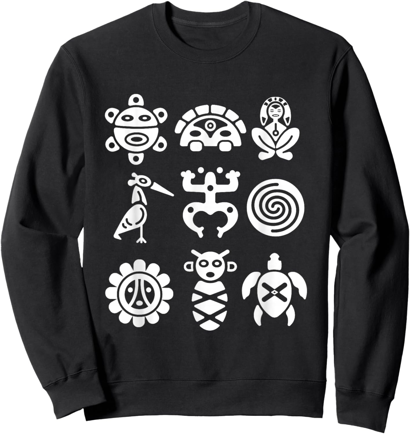 Taino Proud Coqui Frog Atabey Sun Symbol Puerto Rico Boricua Sweatshirt - Sweatshirt | Black
