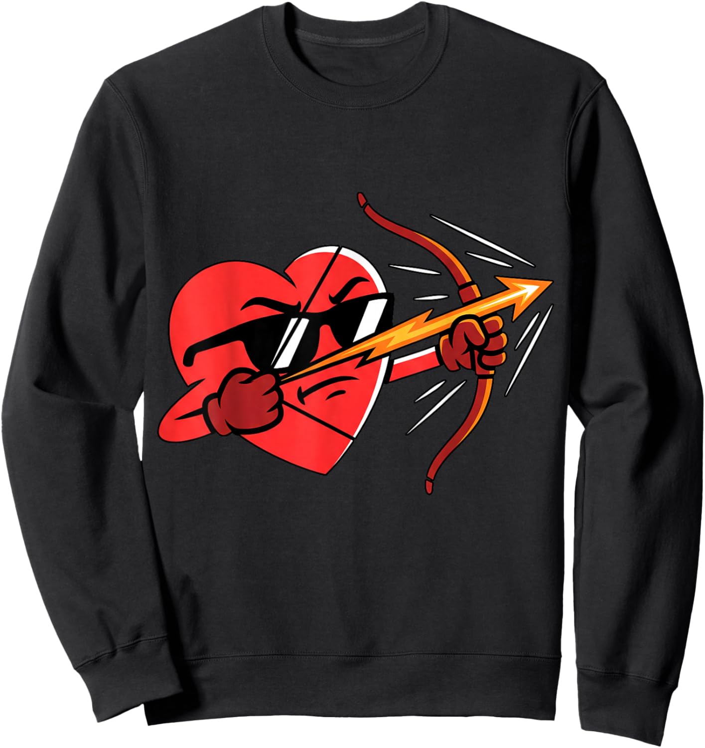 Archery Valentines Day Sweatshirt - Sweatshirt | Black