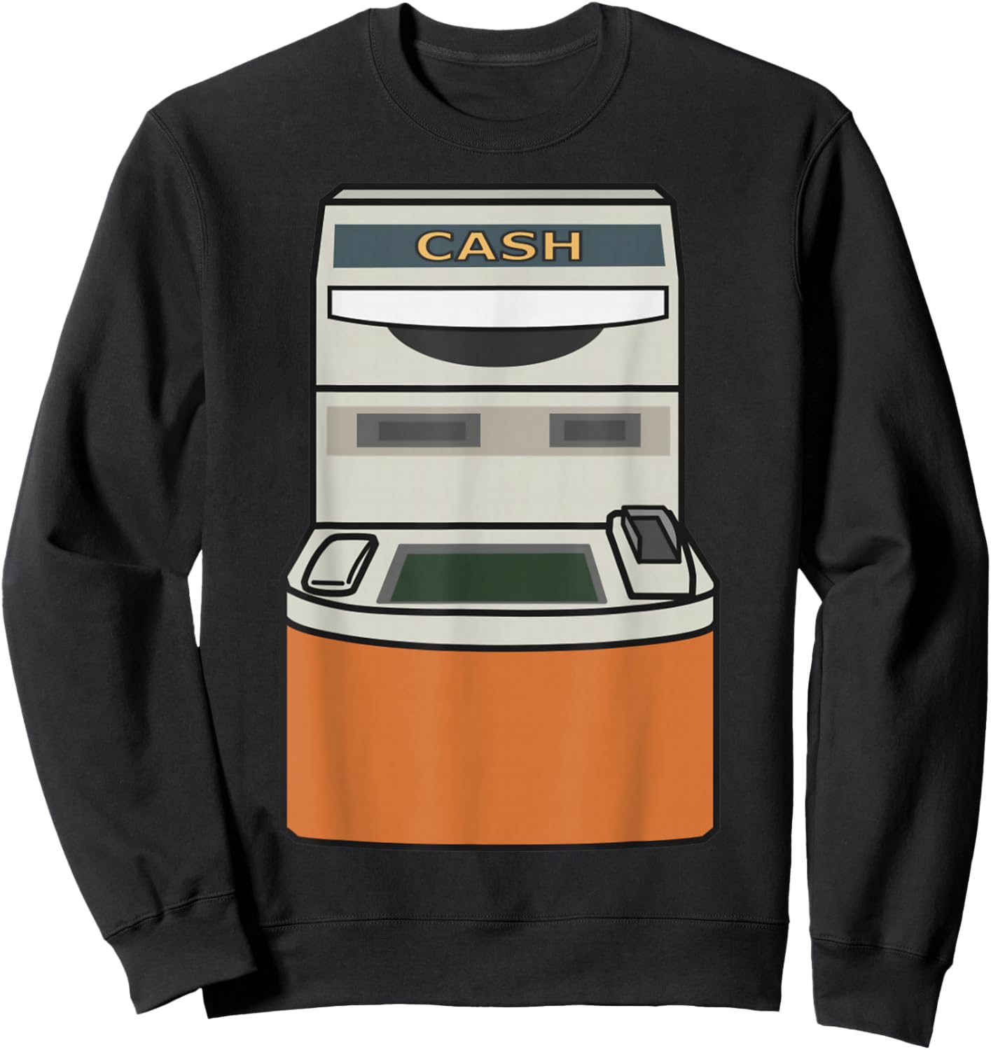Funny ATM Machine Halloween Costume Sweatshirt - Sweatshirt | Black