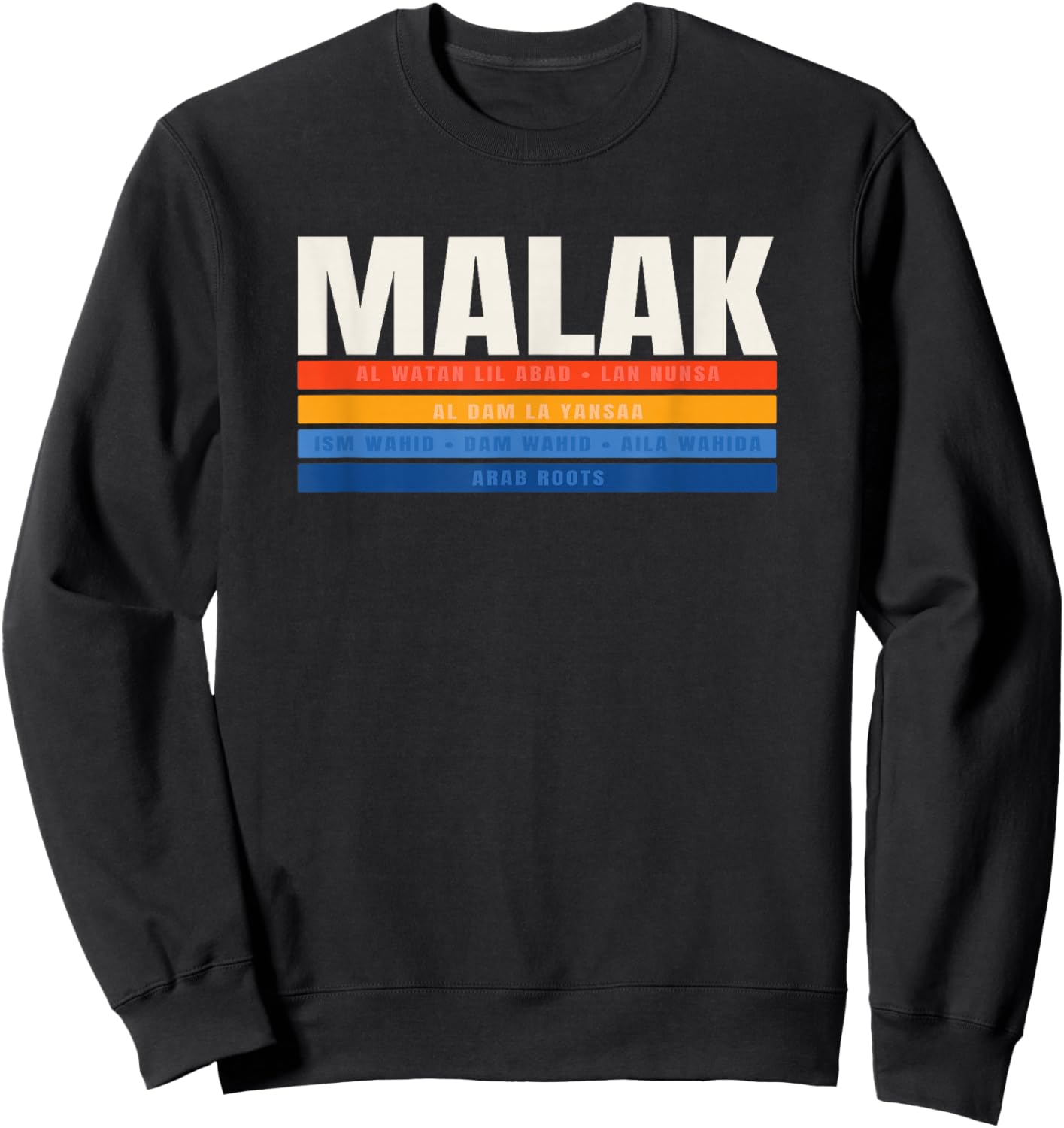 Malak Arab Legacy and Pride Sweatshirt - Sweatshirt | Black